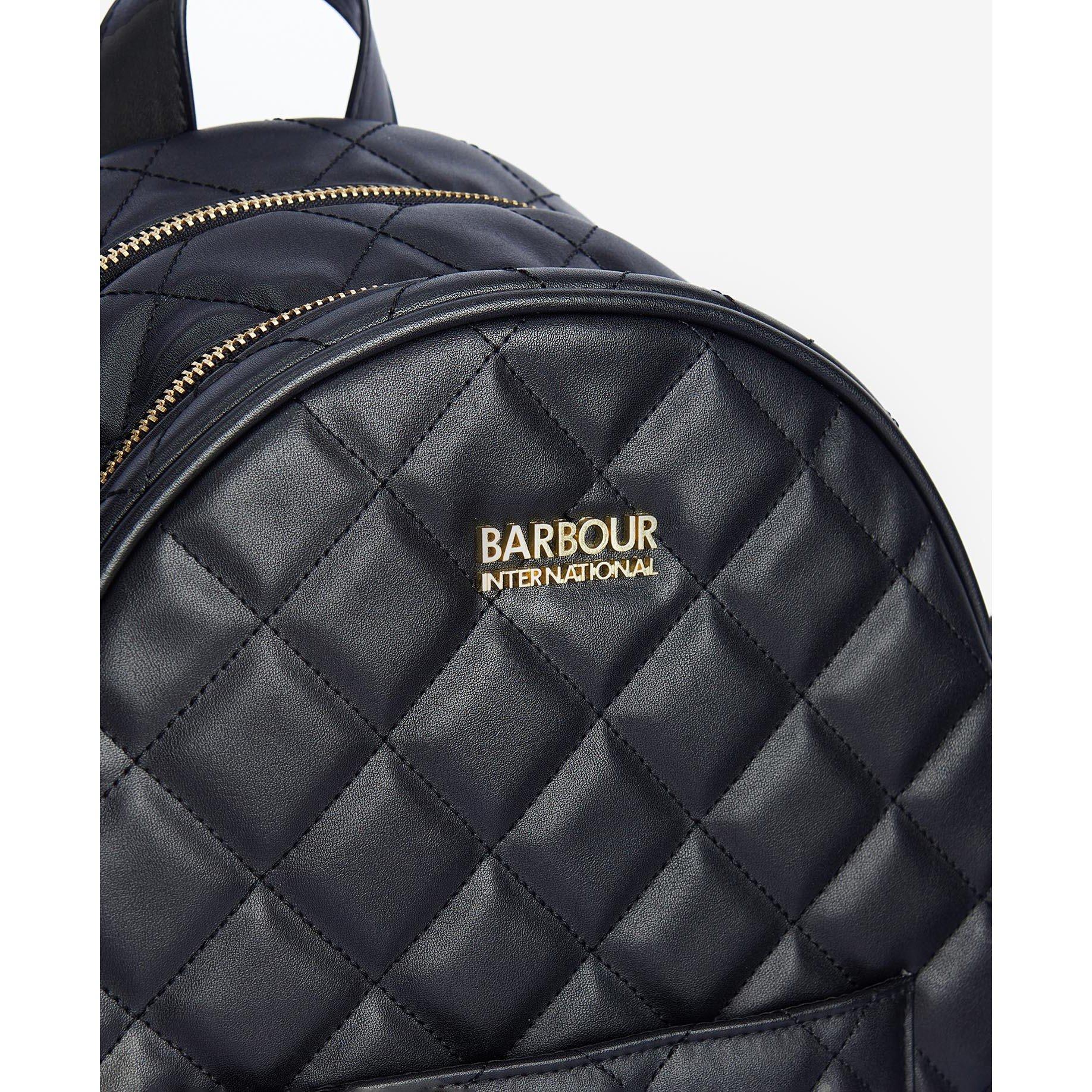 Black - Barbour International - Women's Quilted Uxbridge Backpack - 11