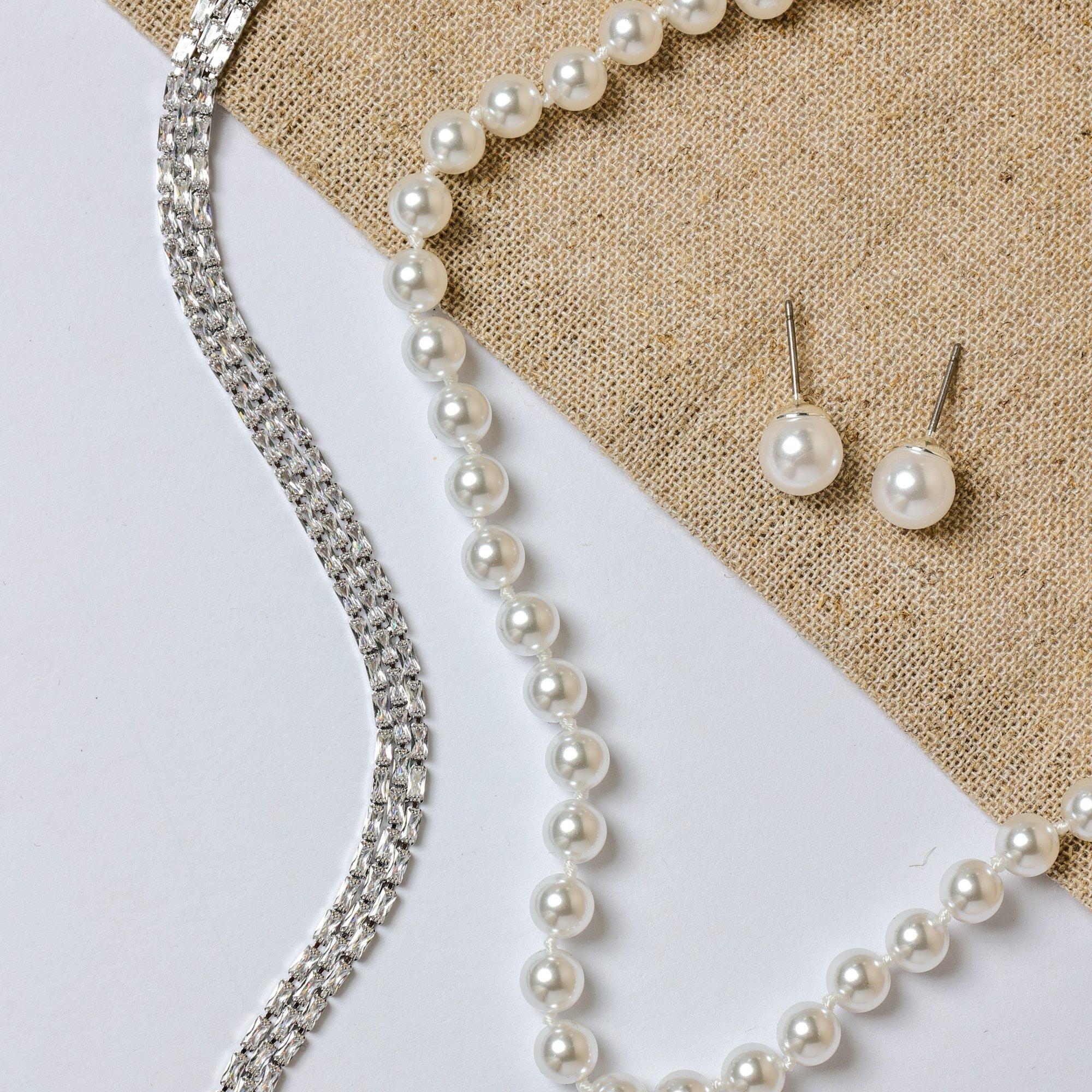 Silver - Jon Richard - Silver Plated 6mm Knotted Pearl Necklace - 3