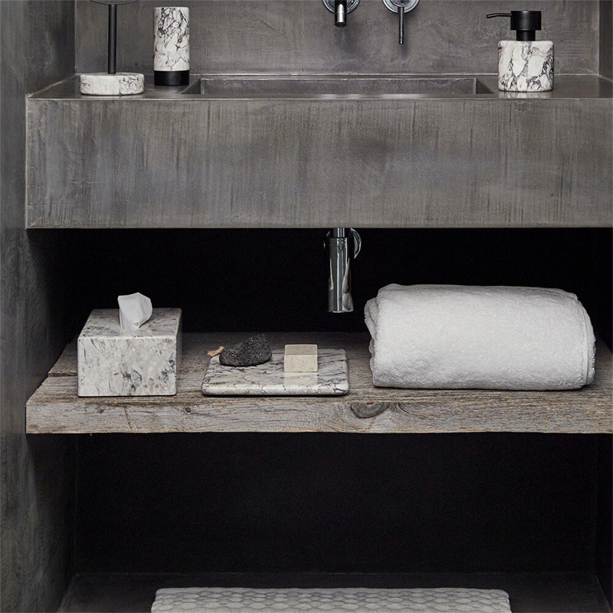 Alba - Aquanova - Nero Marble Tissue Holder - 2