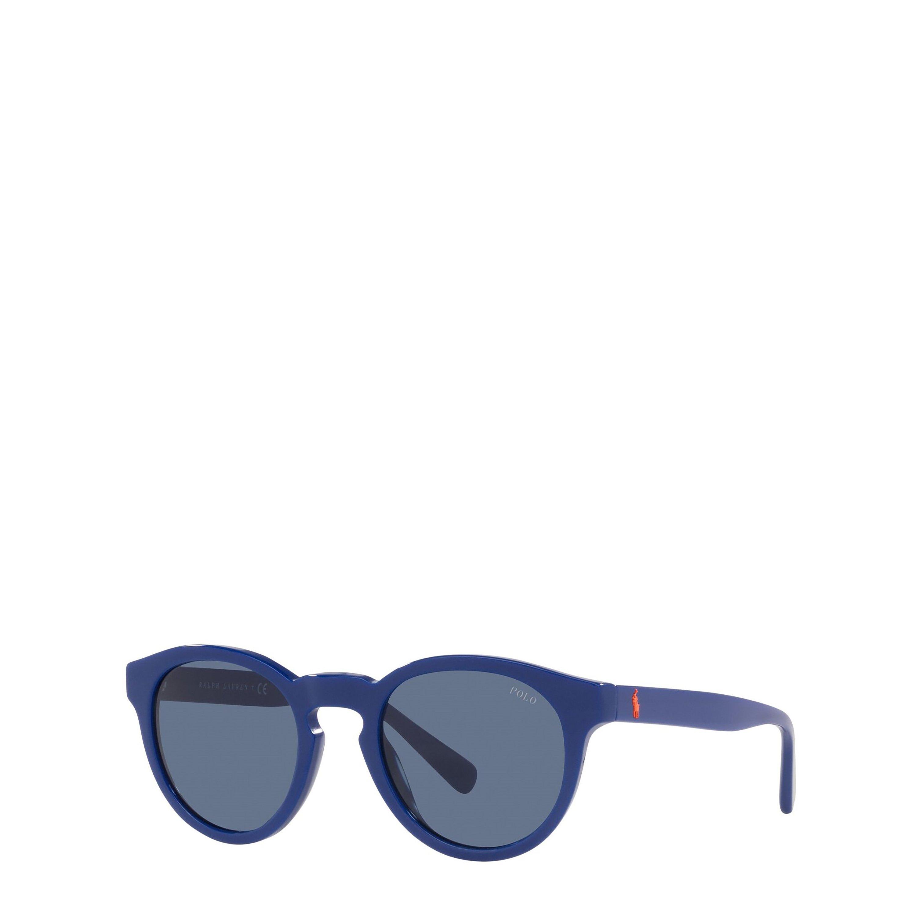 Blue - Polo Ralph Lauren - Men's Round Sunglasses - 1