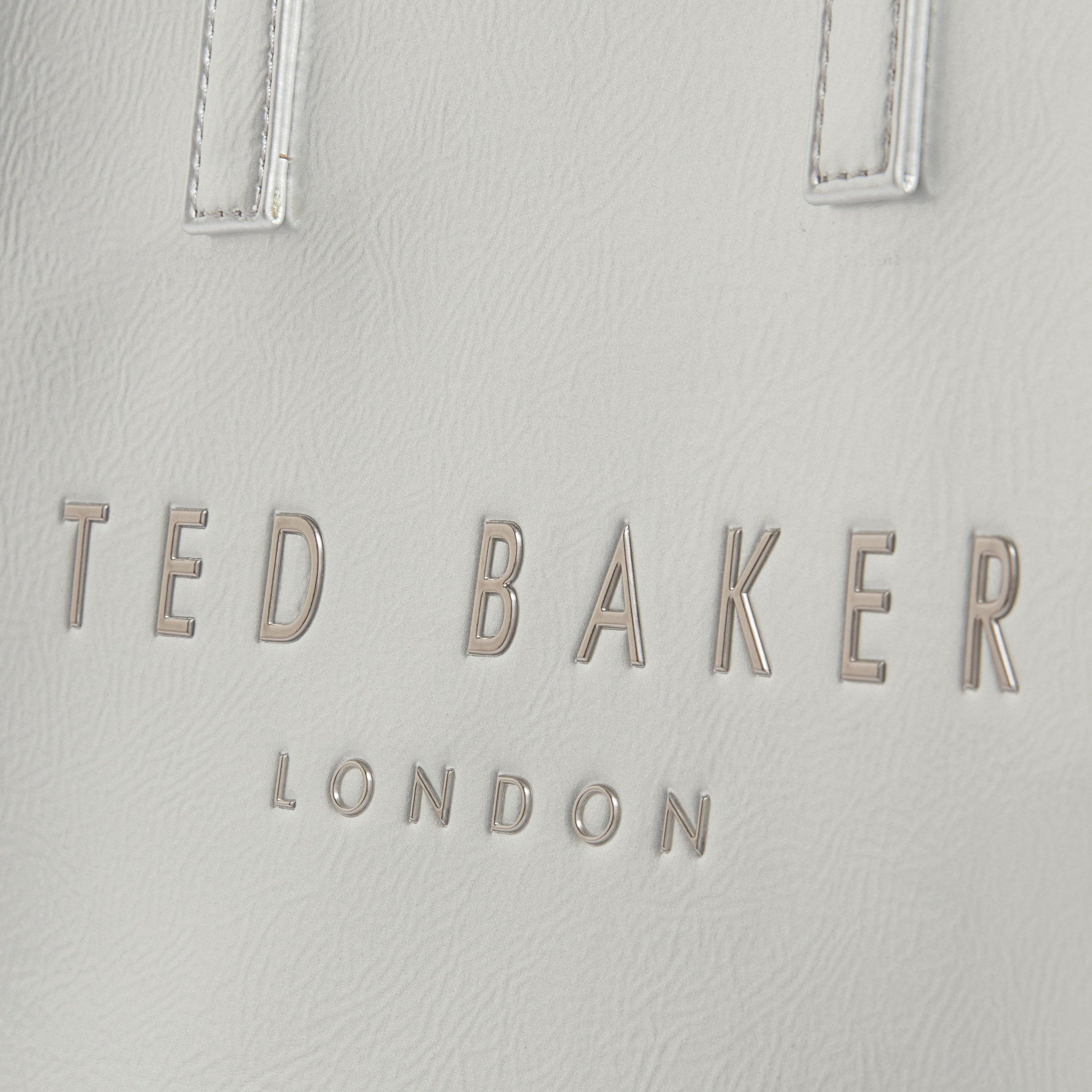 Silver - Ted Baker - Ted Baker Icon Small Crinkle Tote Bag - 3