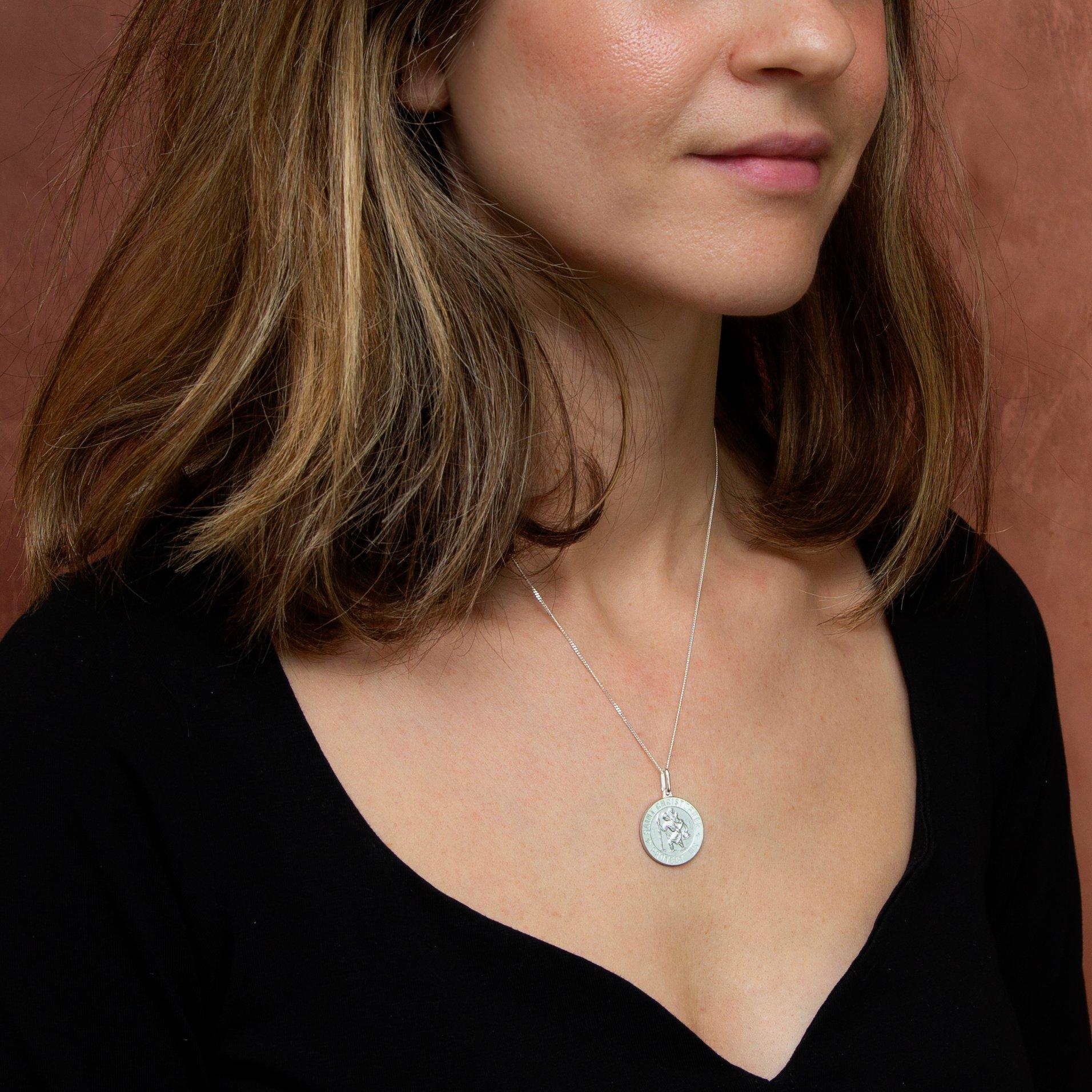 Sterling Silver - Be You - Sterling Silver St Christopher Necklace - 2