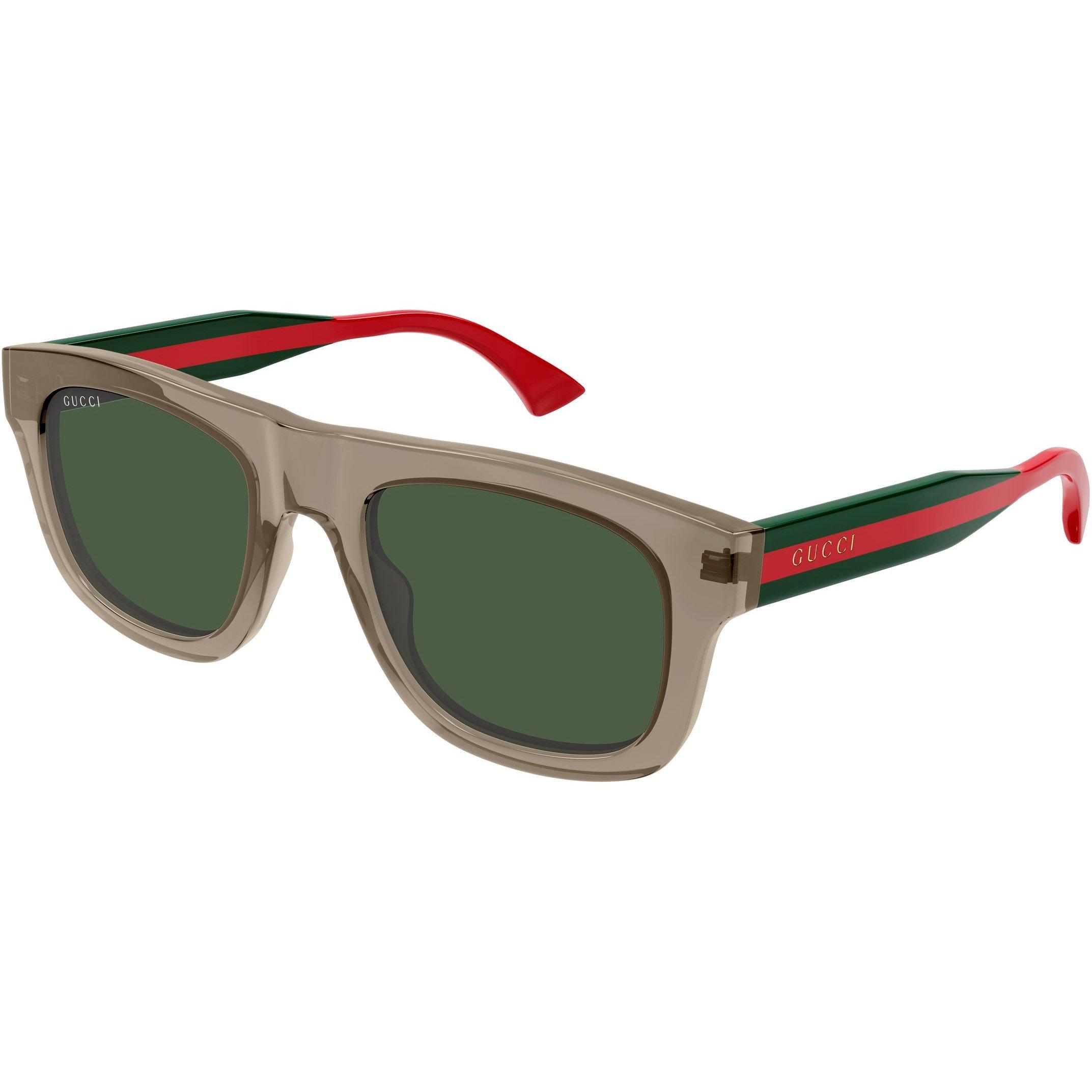 Brown/Gren - Gucci - Men's Rectangle Sunglasses - 2