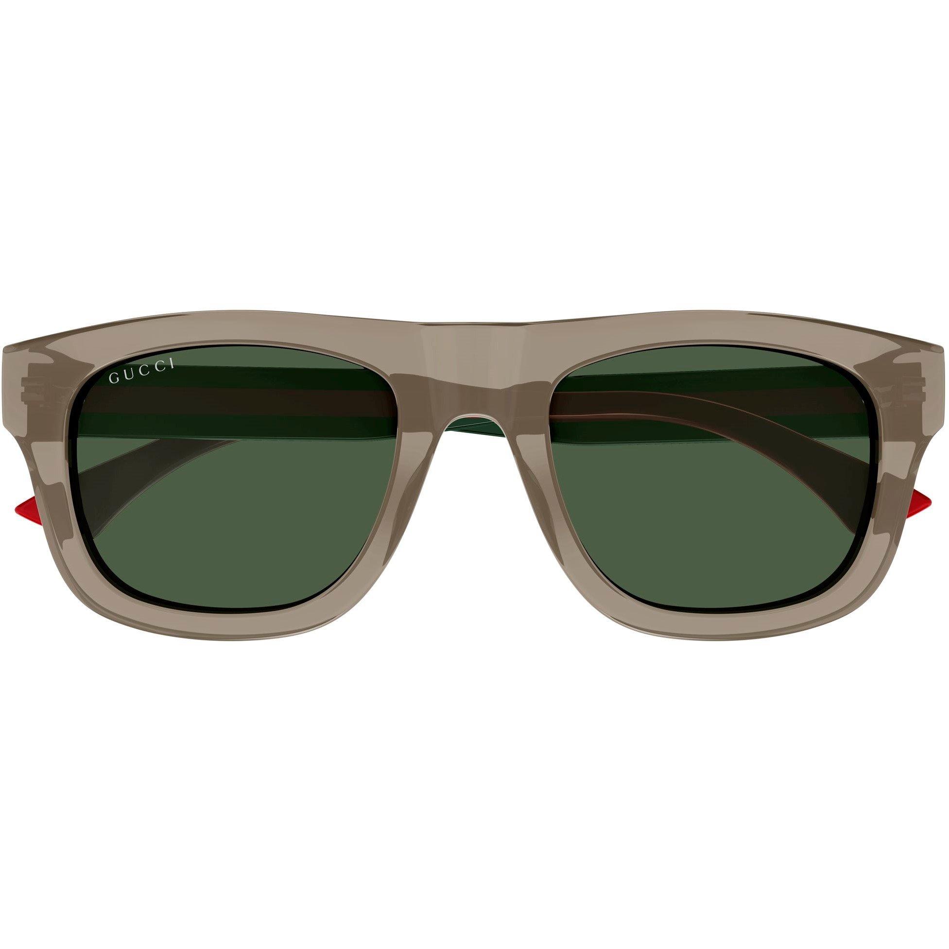 Brown/Gren - Gucci - Men's Rectangle Sunglasses - 3