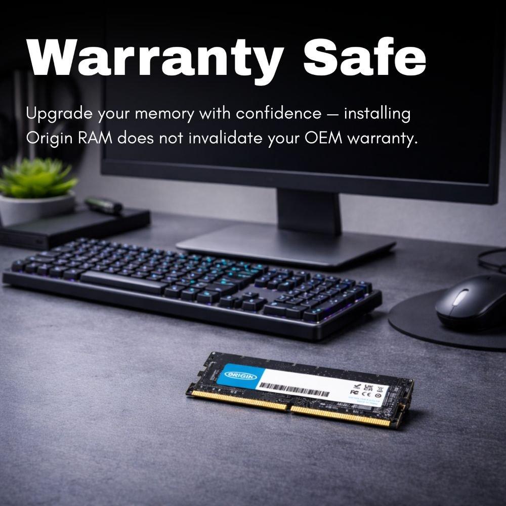 Black - Origin - 16GB DDR4 3200MHz UDIMM 2Rx8 Non-ECC 1.2V - 5