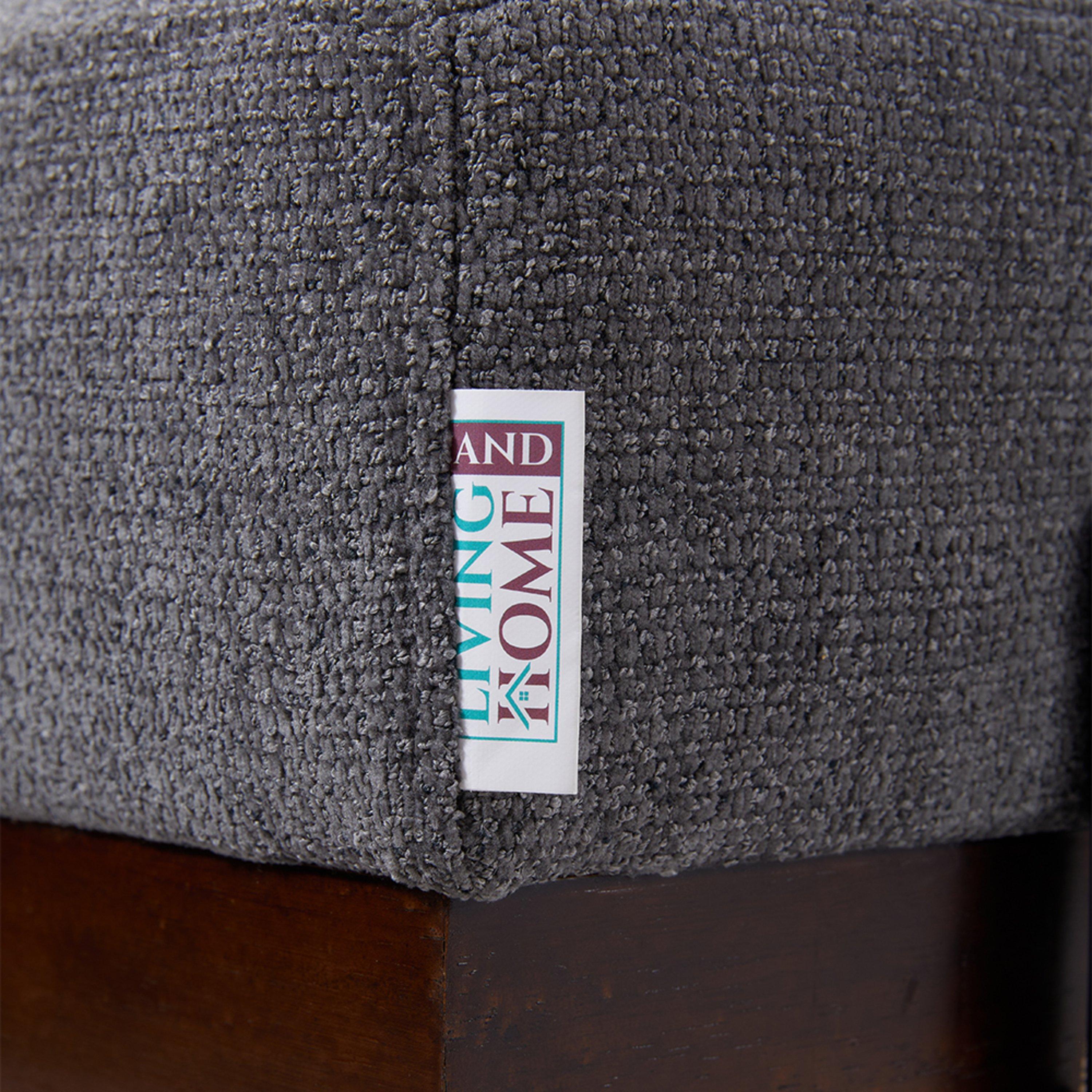 Dark Grey - Kabinet UK - Upholstered Bench with a Removable Pillow - 11