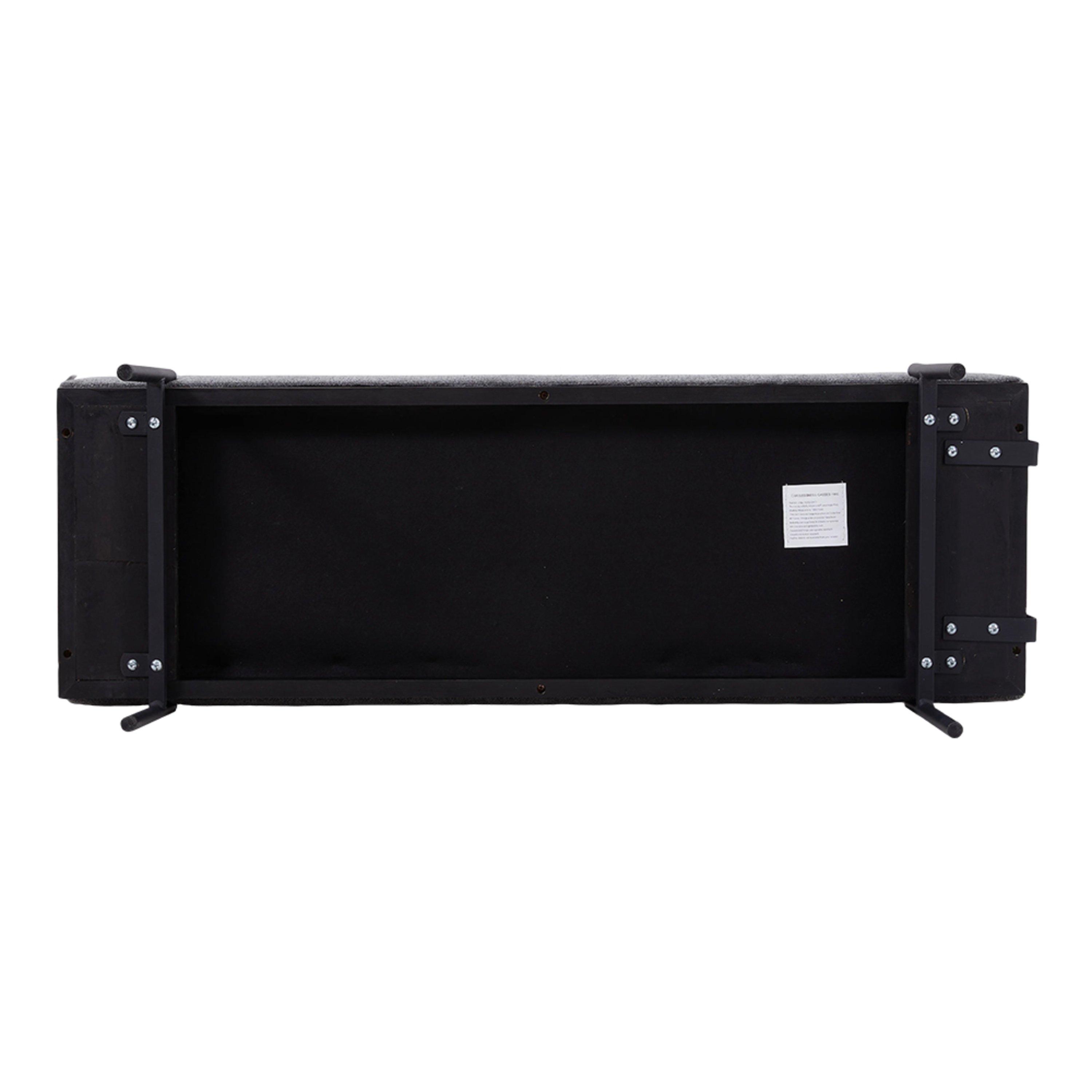 Dark Grey - Kabinet UK - Upholstered Bench with a Removable Pillow - 7