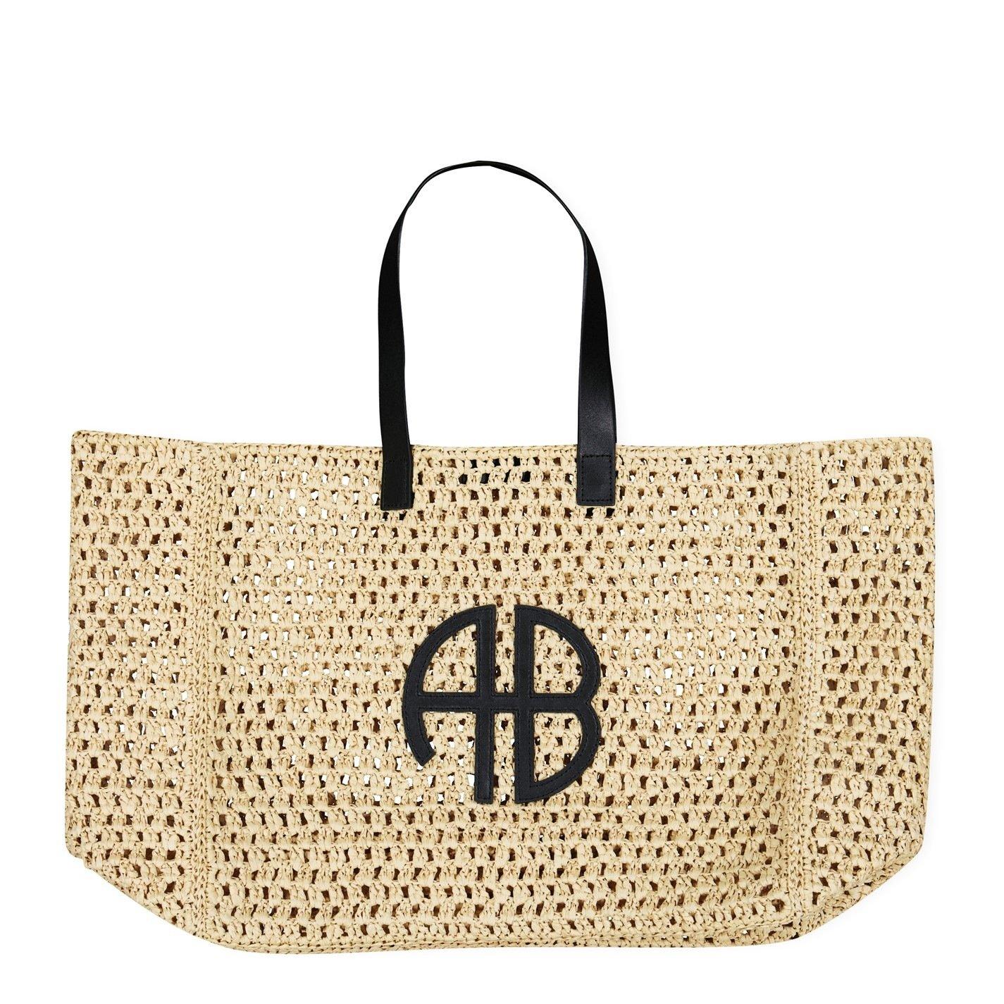 Natural - Anine Bing - Women's Rio Large Straw Tote Bag - 1