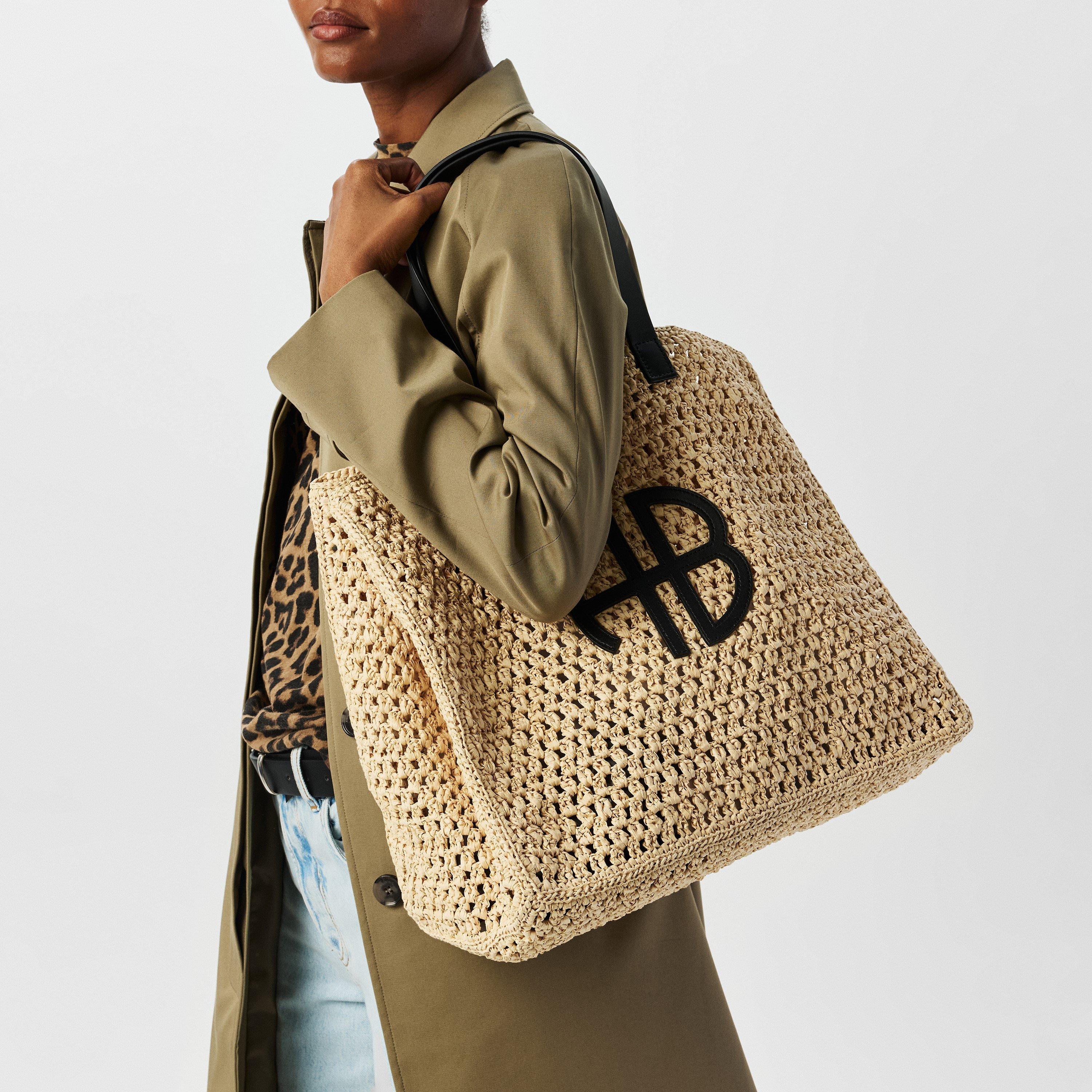 Natural - Anine Bing - Women's Rio Large Straw Tote Bag - 3