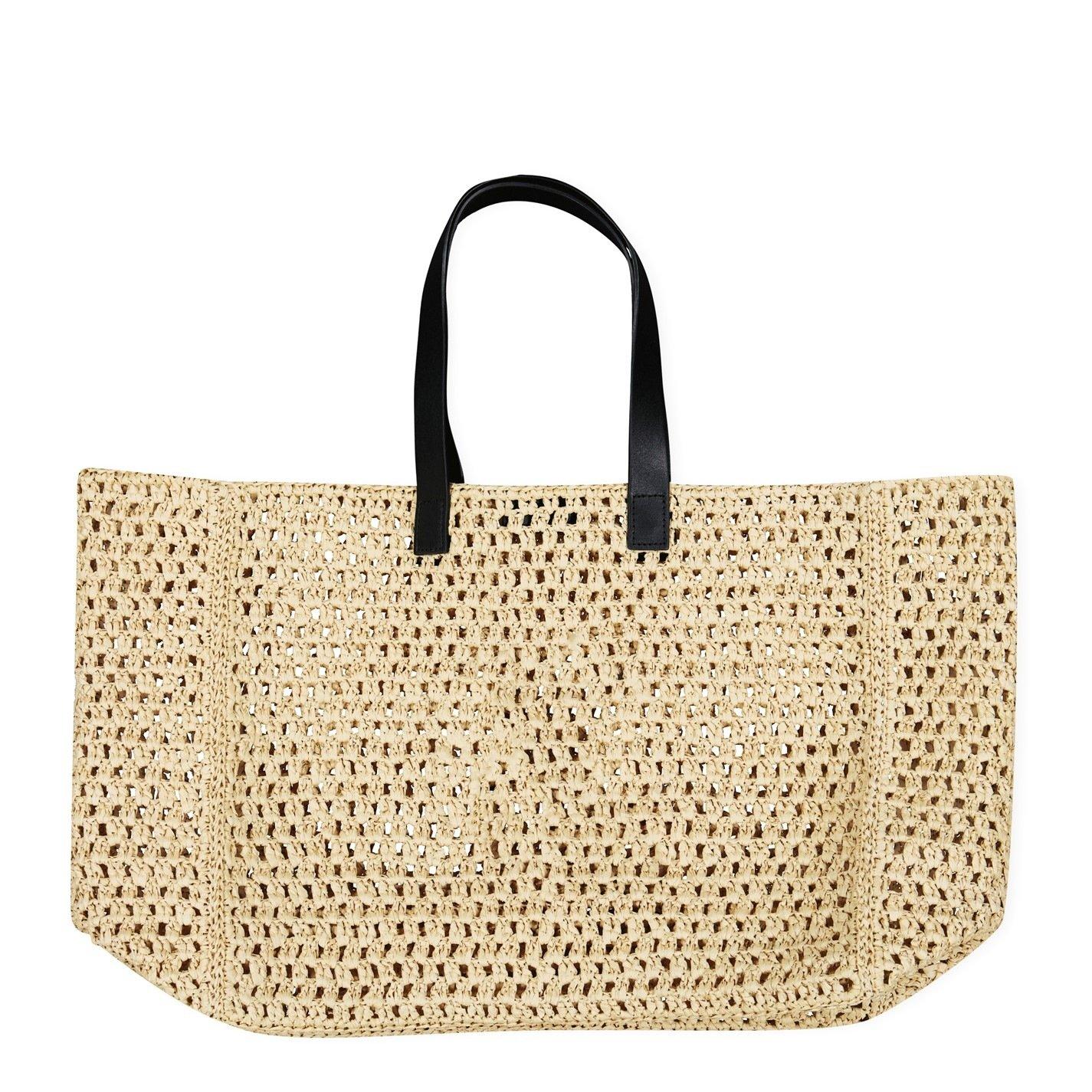 Natural - Anine Bing - Women's Rio Large Straw Tote Bag - 4