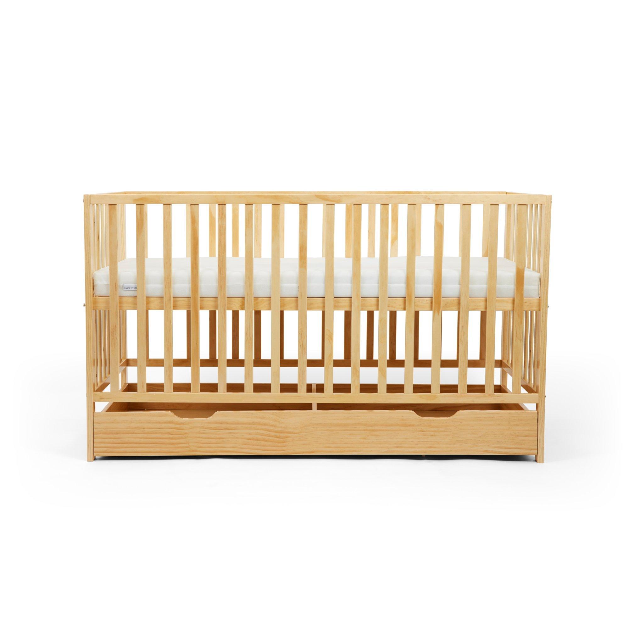 Pine - Ickle Bubba - Hartley Classic Cot Under Drawer  Prem Sprung Mat - 3