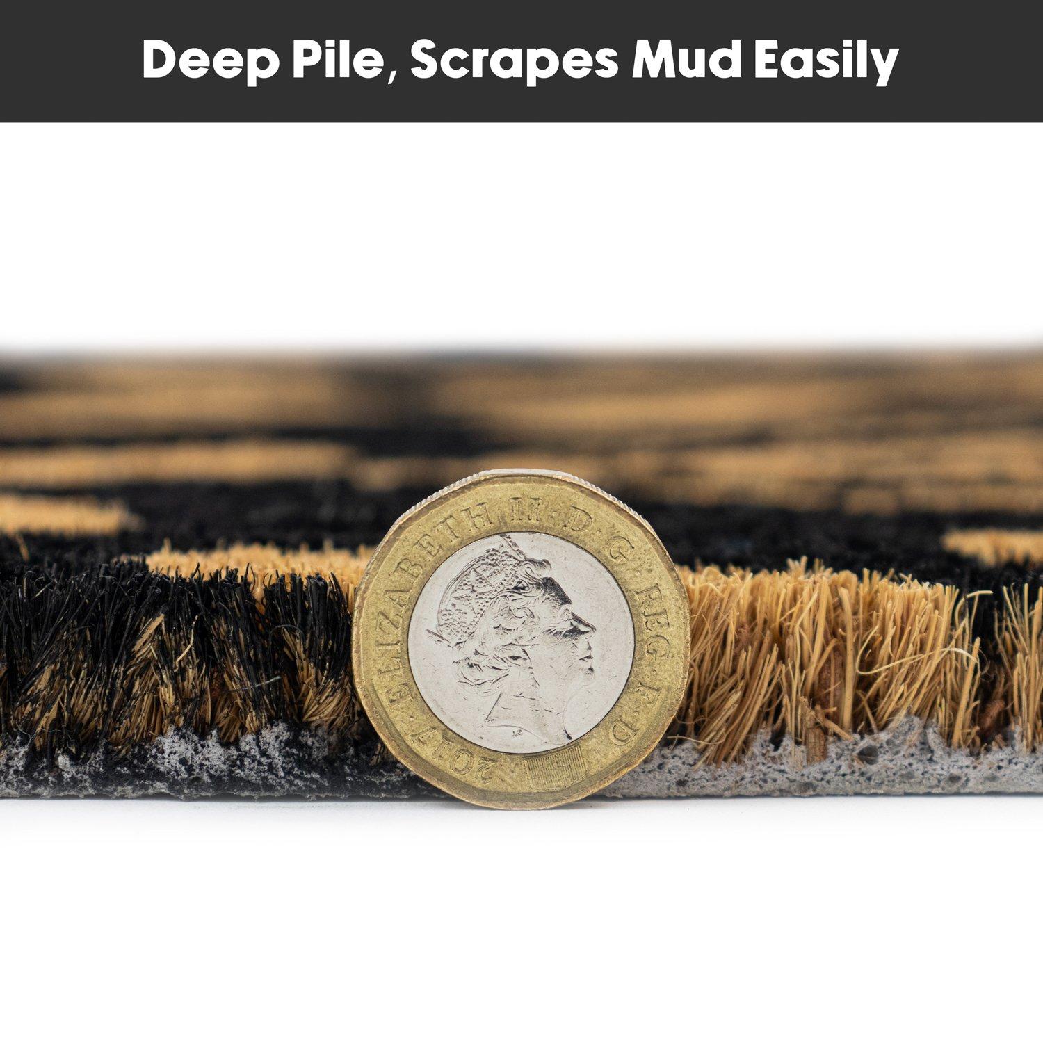 Multi - JVL - JVL Latex Coir - Sycamore 40x60cm - 7