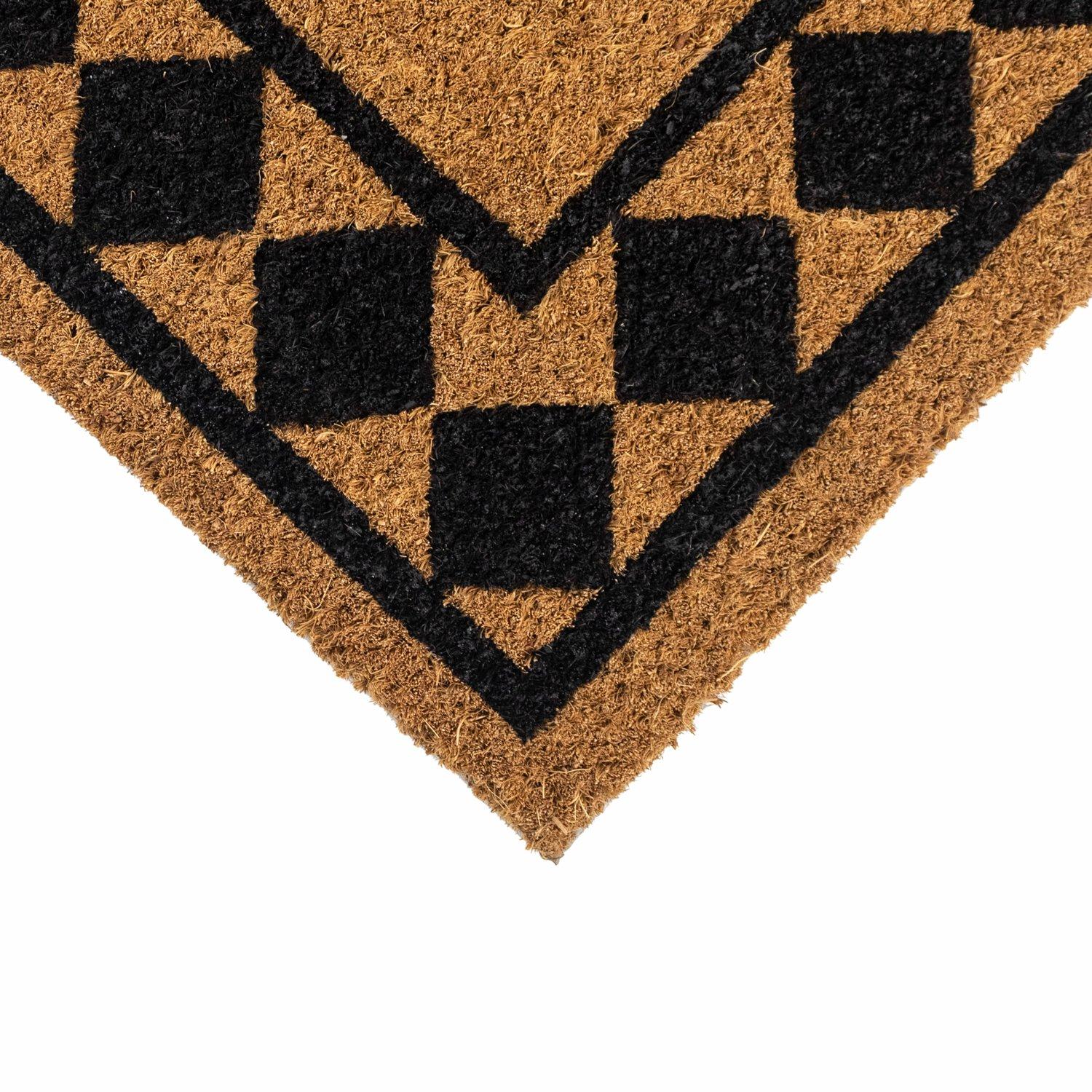 Multi - JVL - JVL Latex Coir - Diamond Border 40x60cm - 2
