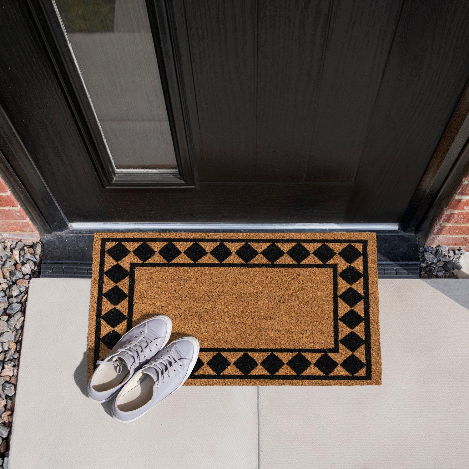 Multi - JVL - JVL Latex Coir - Diamond Border 40x60cm - 11