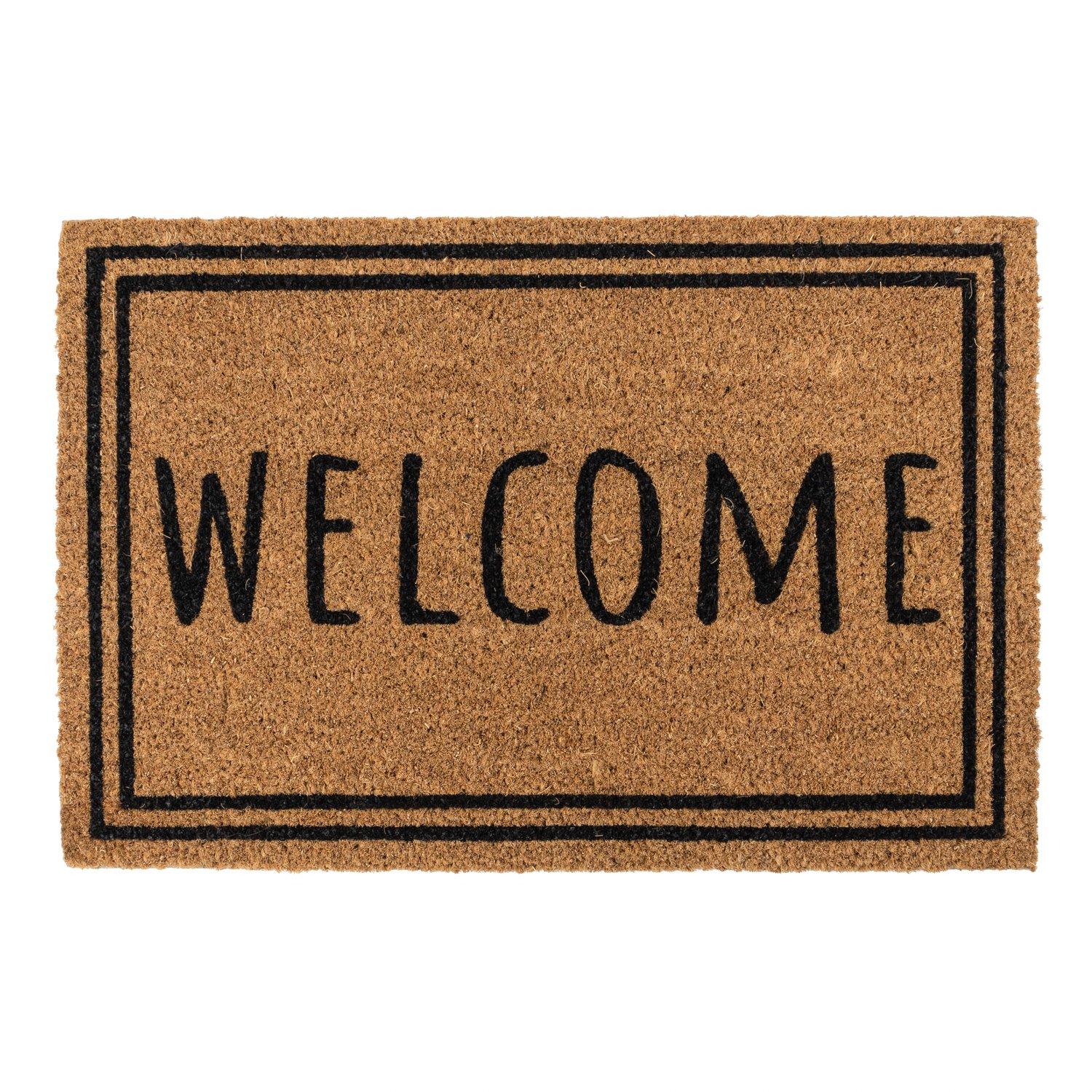 Multi - JVL - JVL Latex Coir - Welcome Border 40x60cm - 1