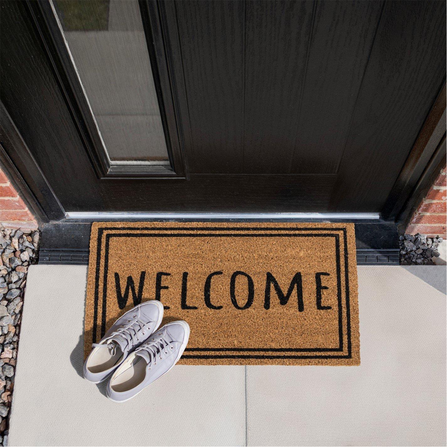 Multi - JVL - Latex Coir - Welcome Border 40x60cm - 1