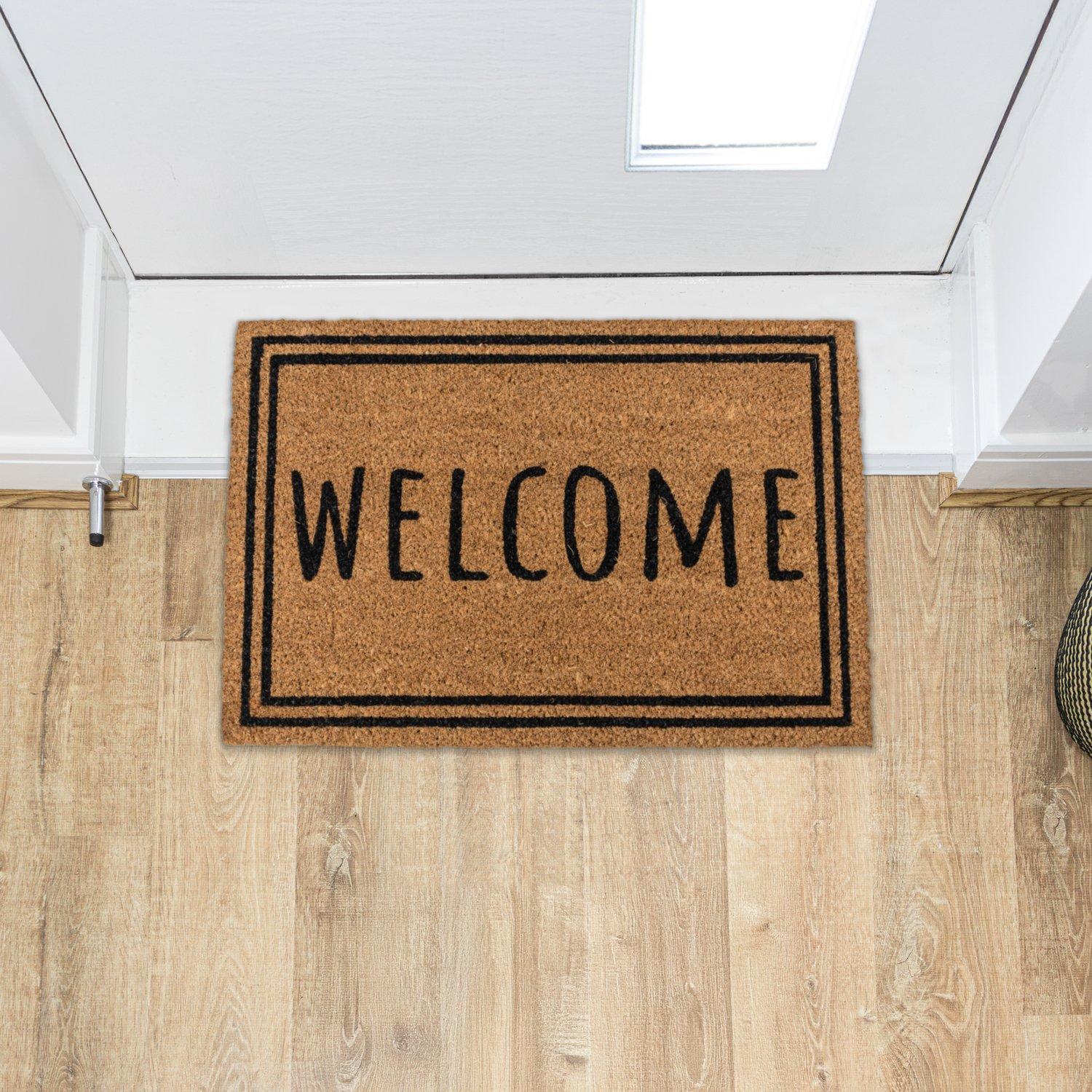 Multi - JVL - JVL Latex Coir - Welcome Border 40x60cm - 12