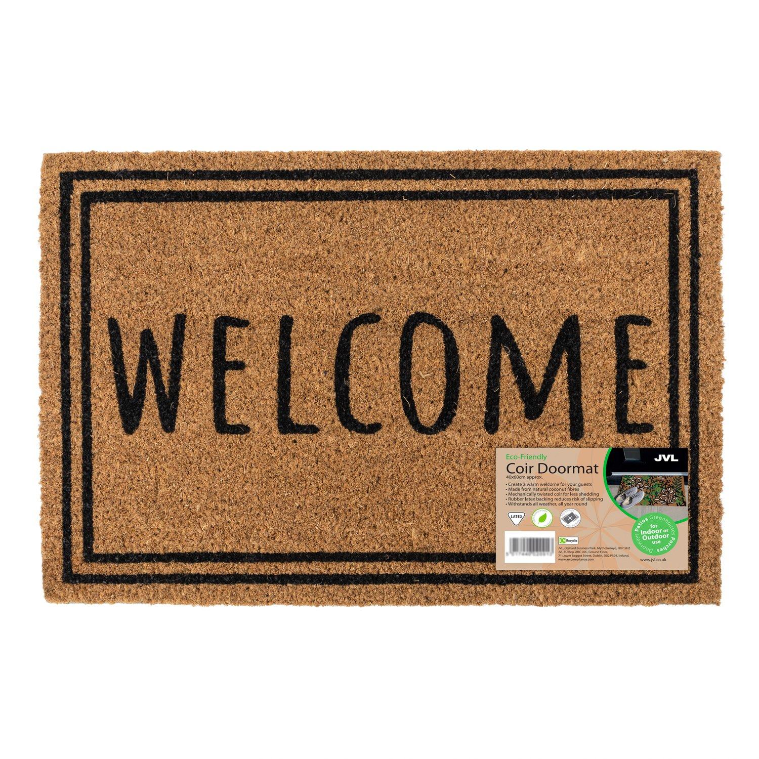 Multi - JVL - JVL Latex Coir - Welcome Border 40x60cm - 13