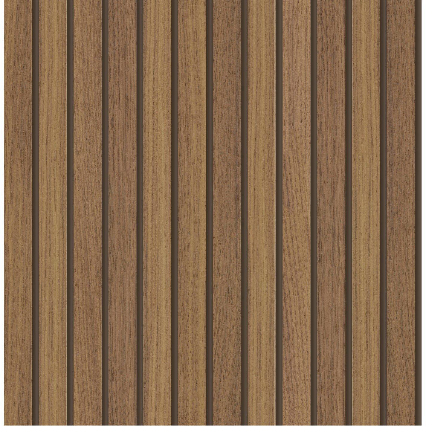 Fresco Wallpaper Fresco Wooden Slats Natural Wallpaper - Image 4