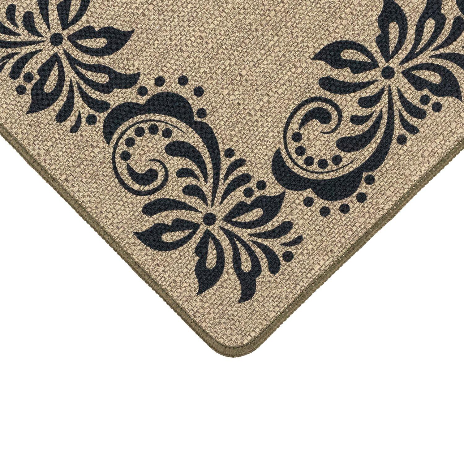 Brown - JVL - JVL Elegance Machine Washable Entrance Runner - 2
