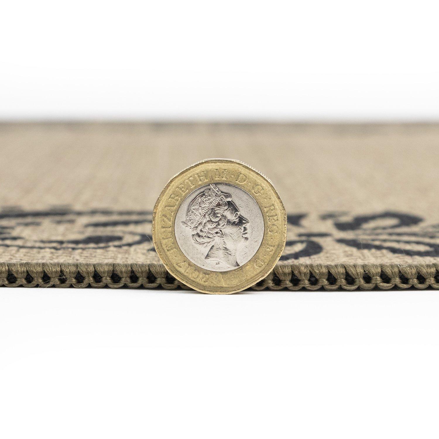 Brown - JVL - JVL Elegance Machine Washable Entrance Runner - 4