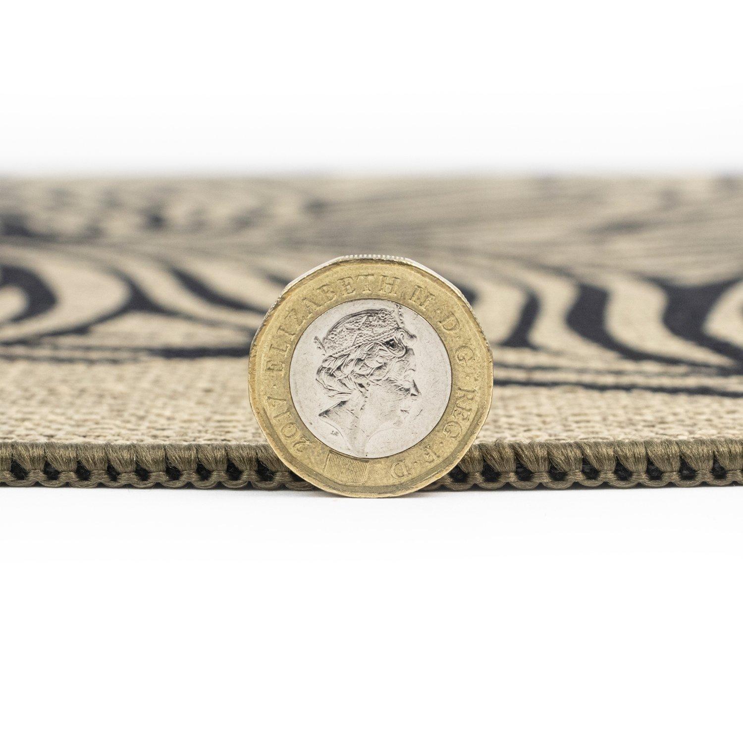 Brown - JVL - JVL Elegance Machine Washable Entrance Runner - 4