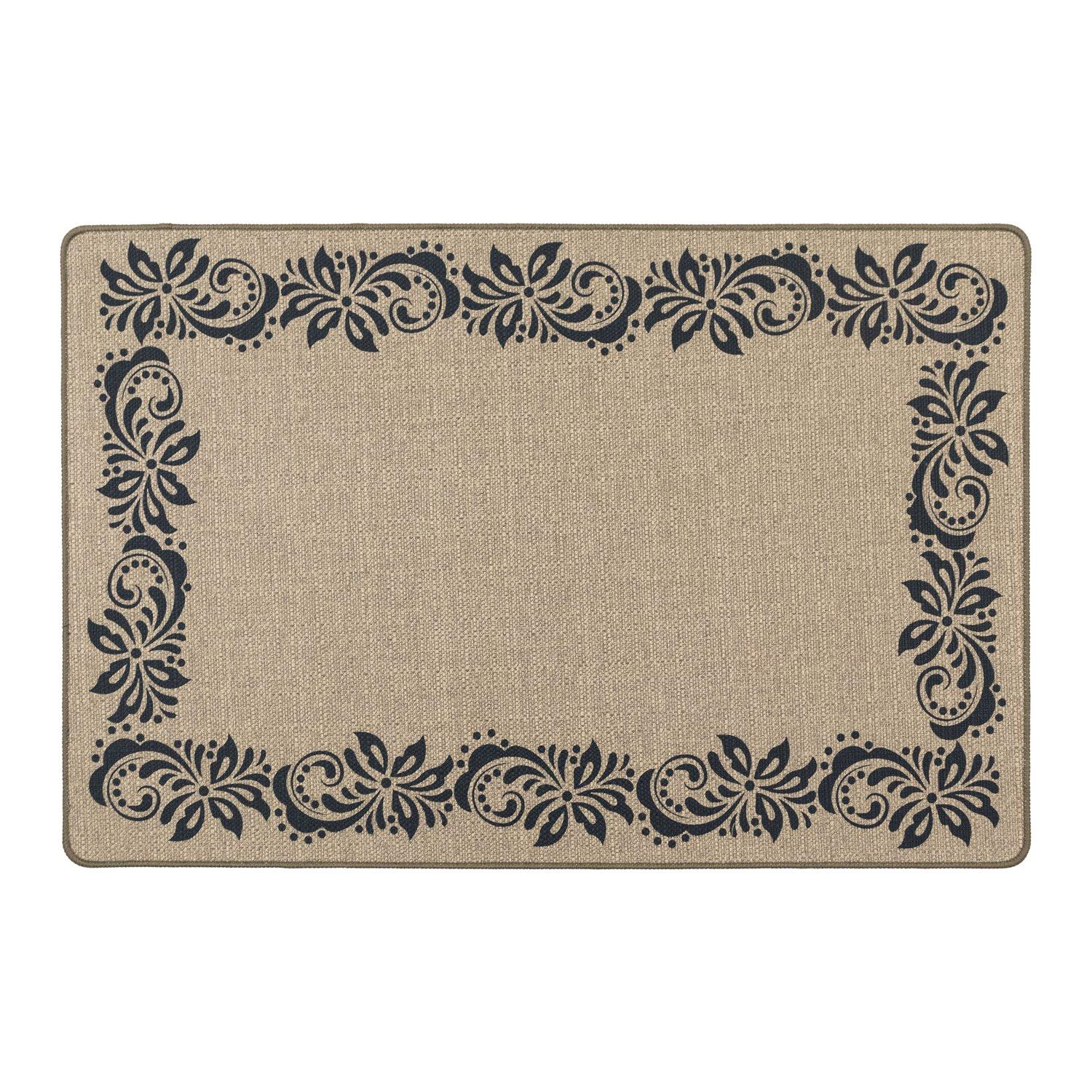 Brown - JVL - JVL Elegance Machine Washable Doormat and Runner - 2