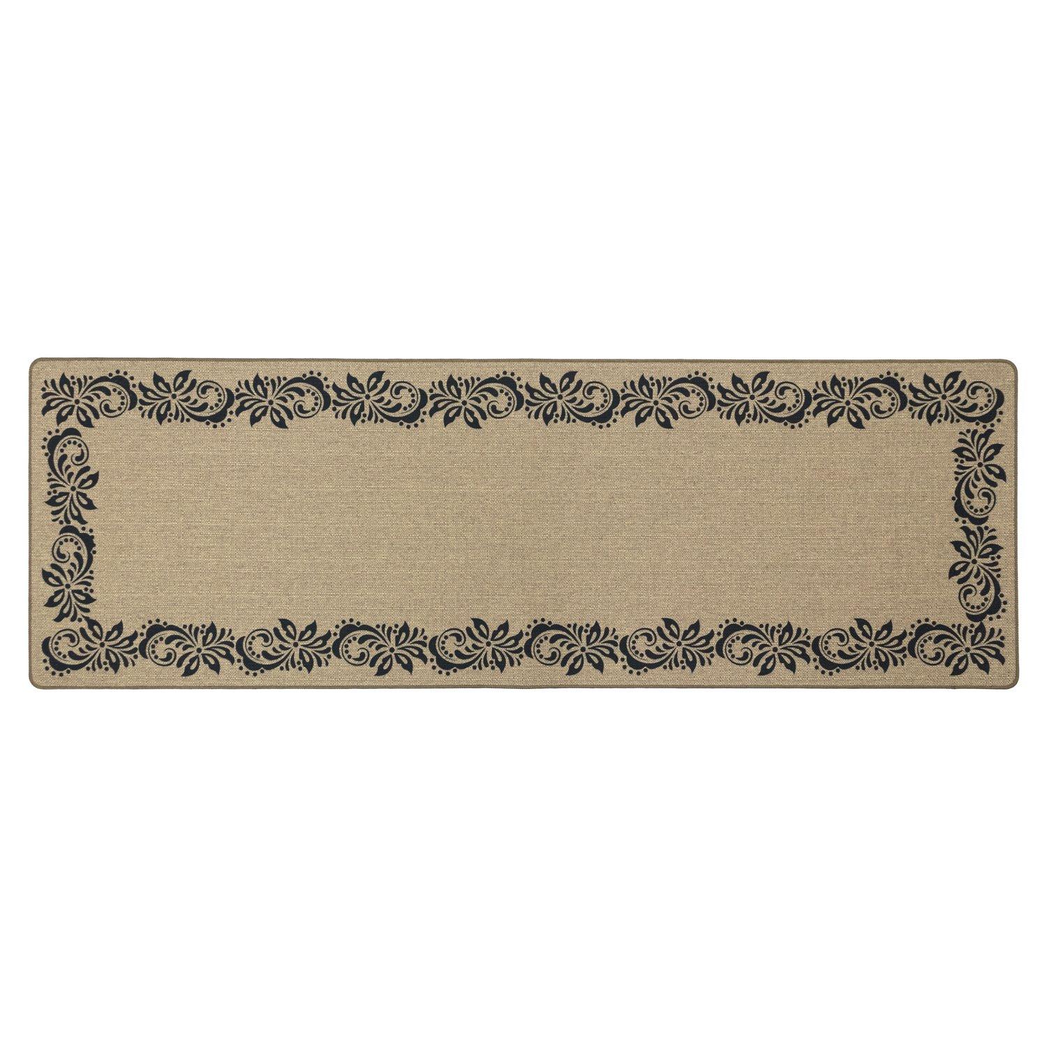 Brown - JVL - JVL Elegance Machine Washable Doormat and Runner - 3