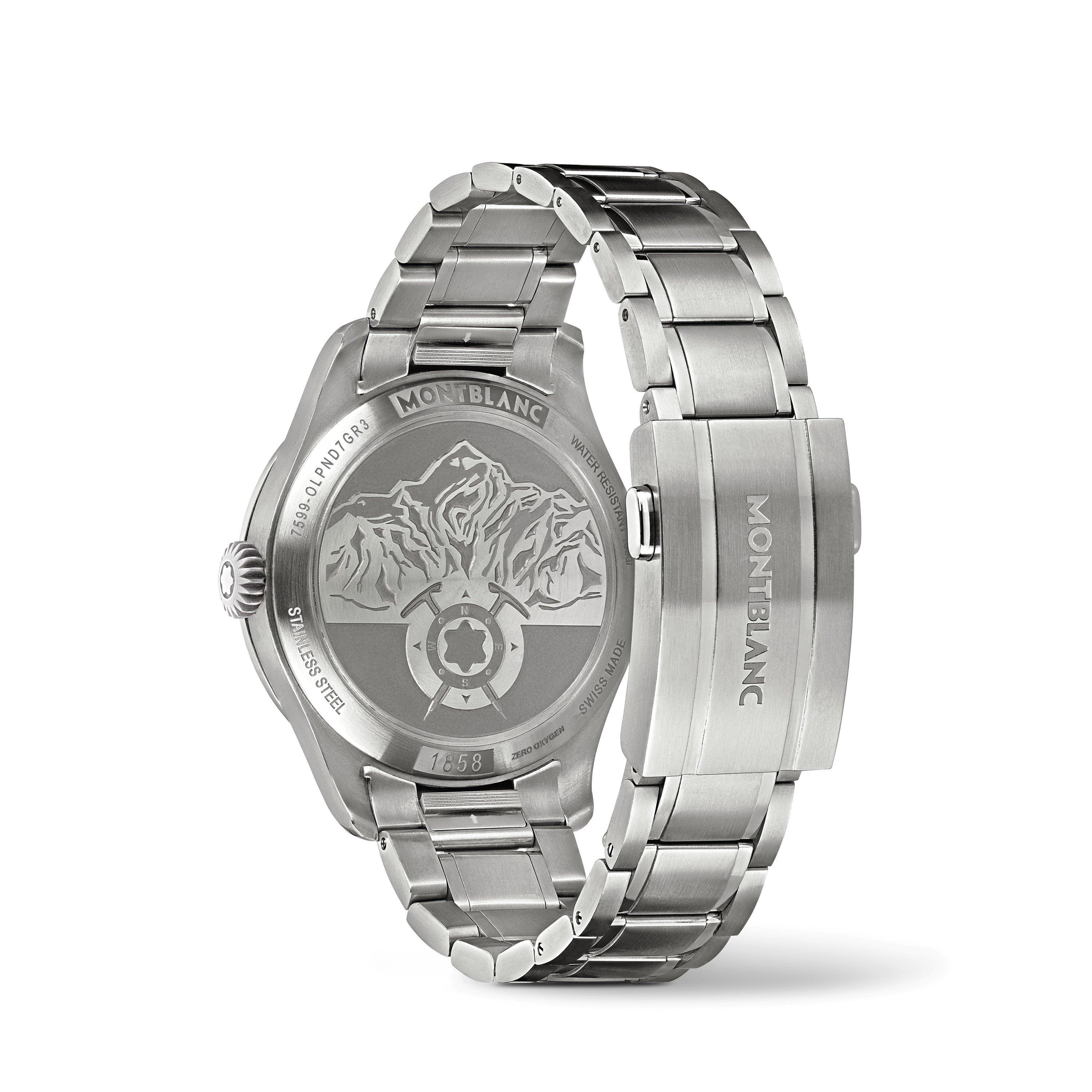 Green/Silver - Montblanc - Men's Automatic Analogue Watch - 4