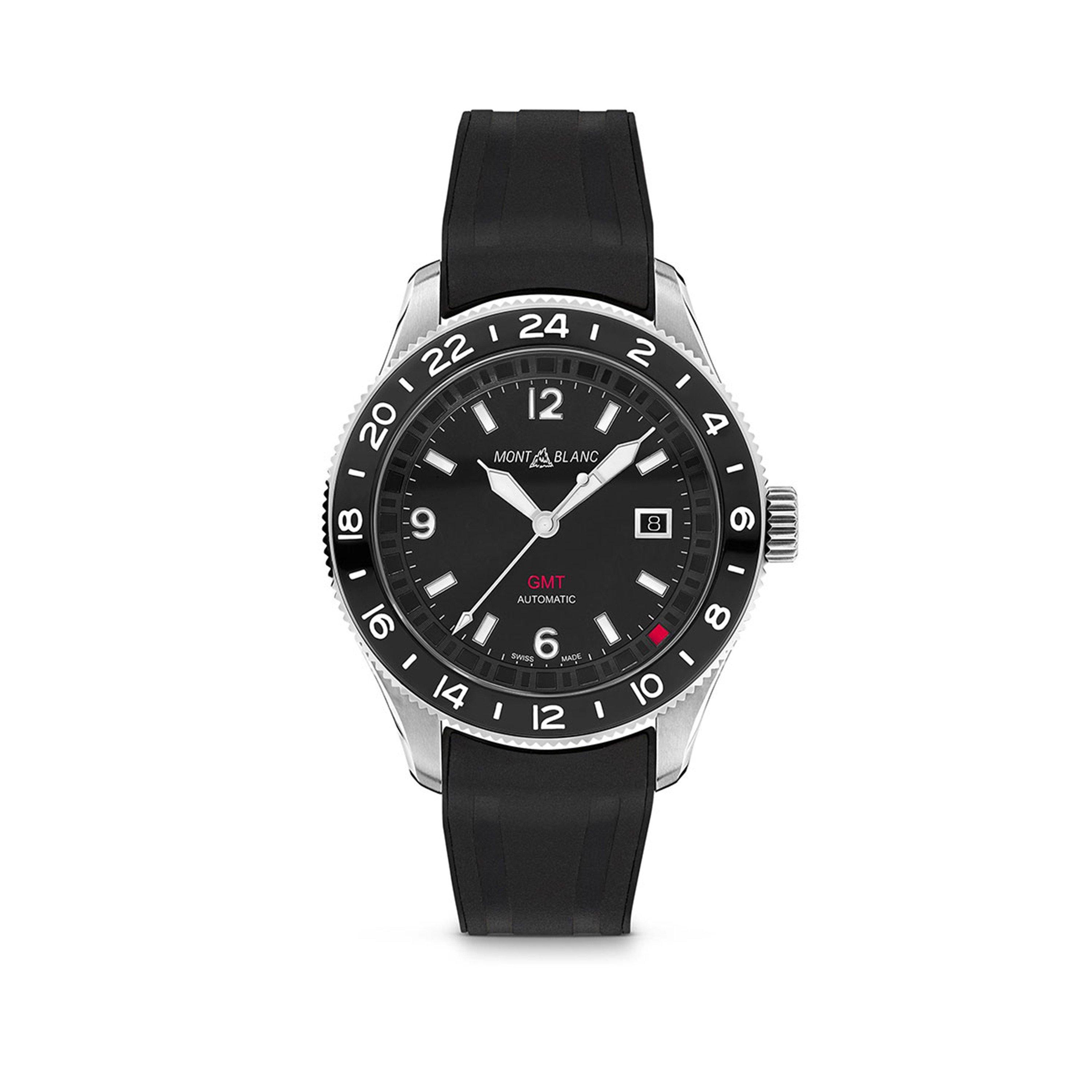 Men's GMT Rubber Strap Automatic Analogue Watch