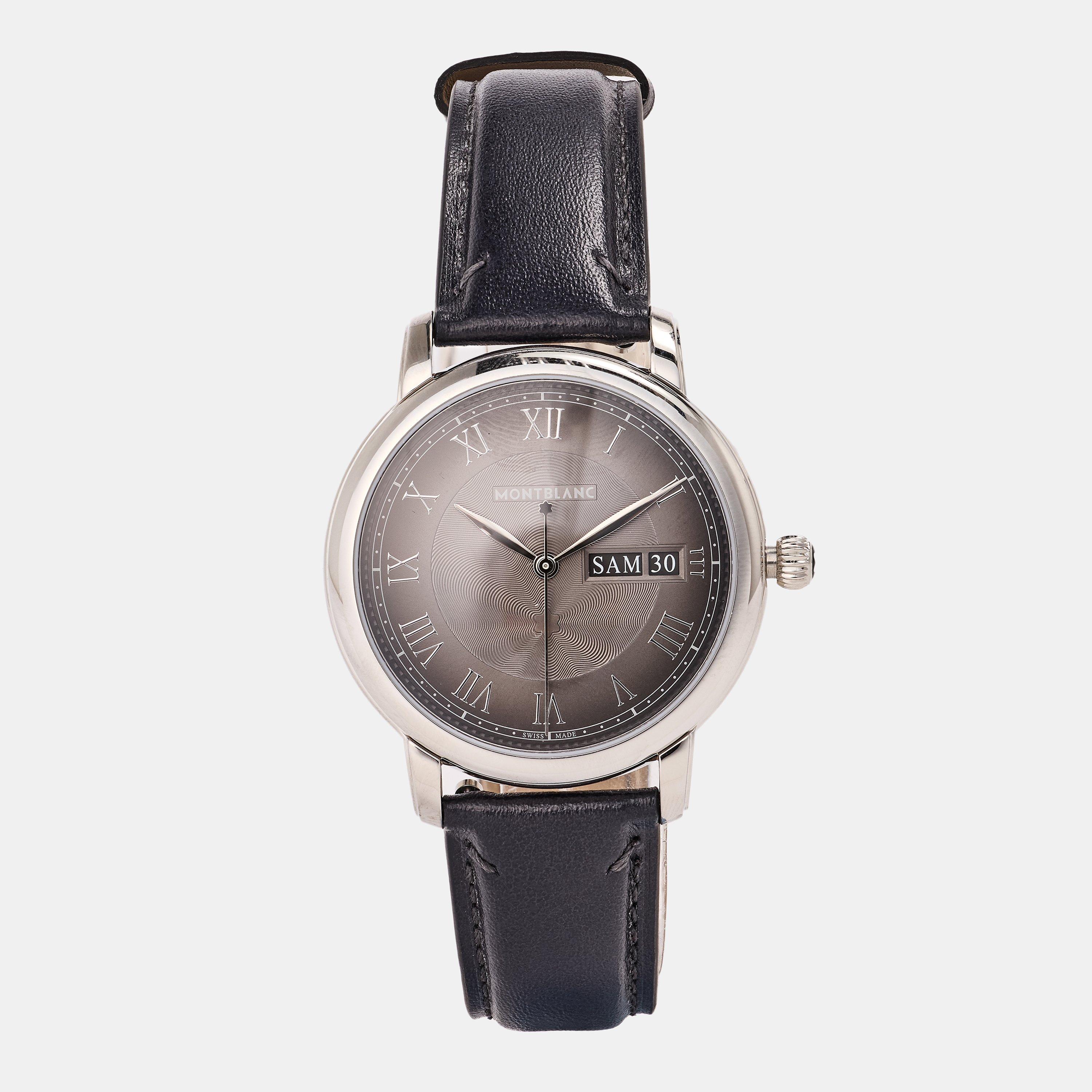 Montblanc Men's Star Legacy Automatic Watch - Black/SIlver