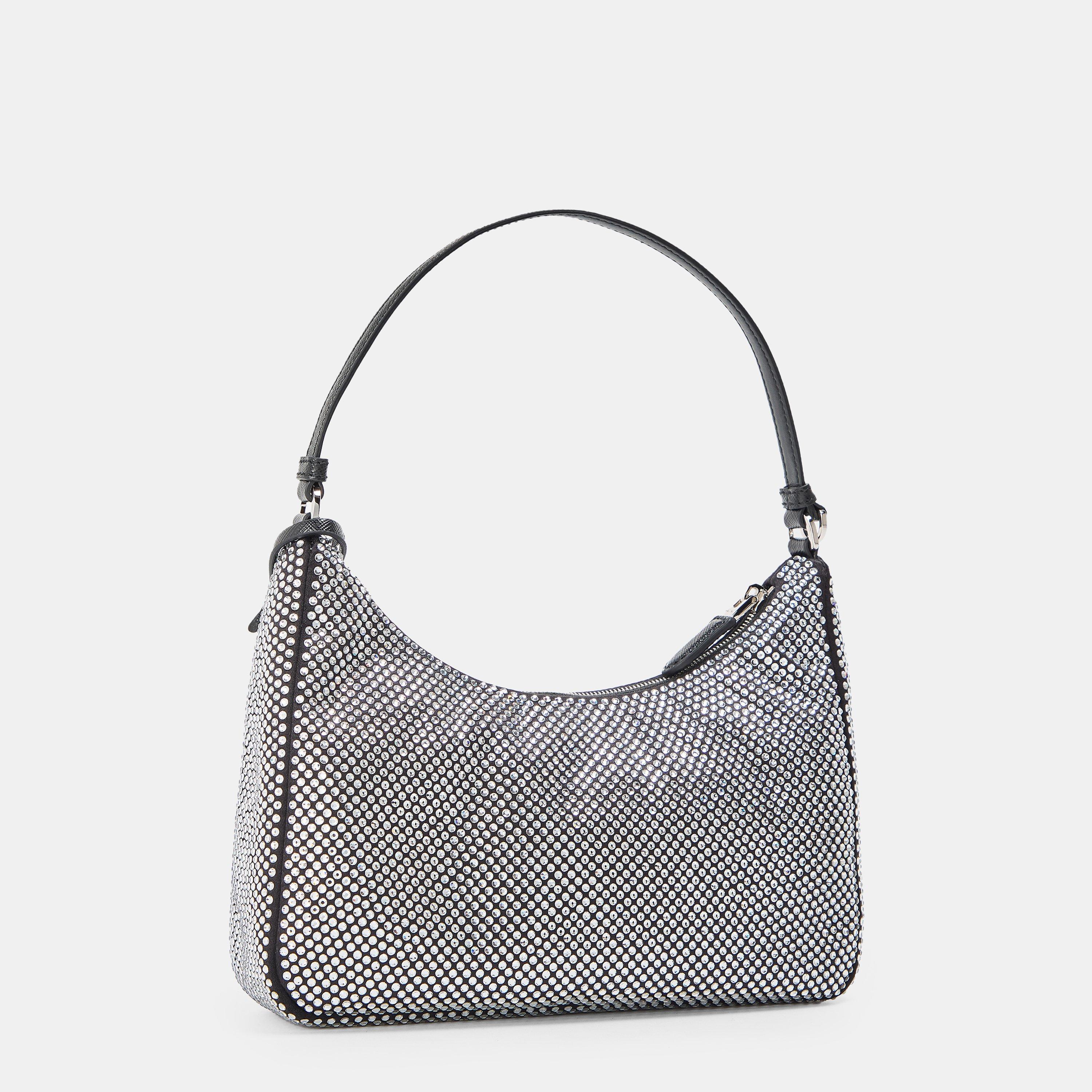 Crystal - Prada - Womens Re-Edition Mini Satin Bag - 2