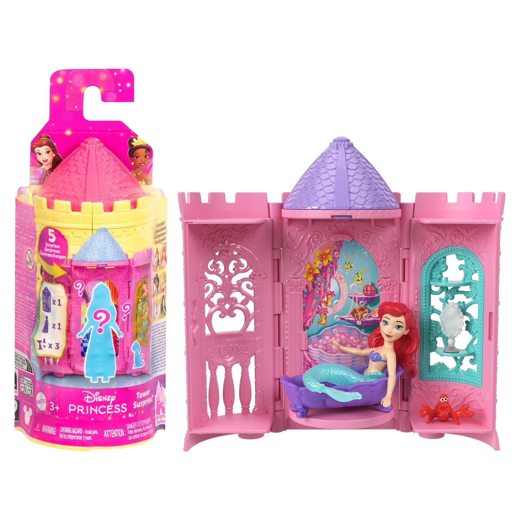 Disney | Mattel Disney Princess Tower Surprise Small Dolls & Stacking ...