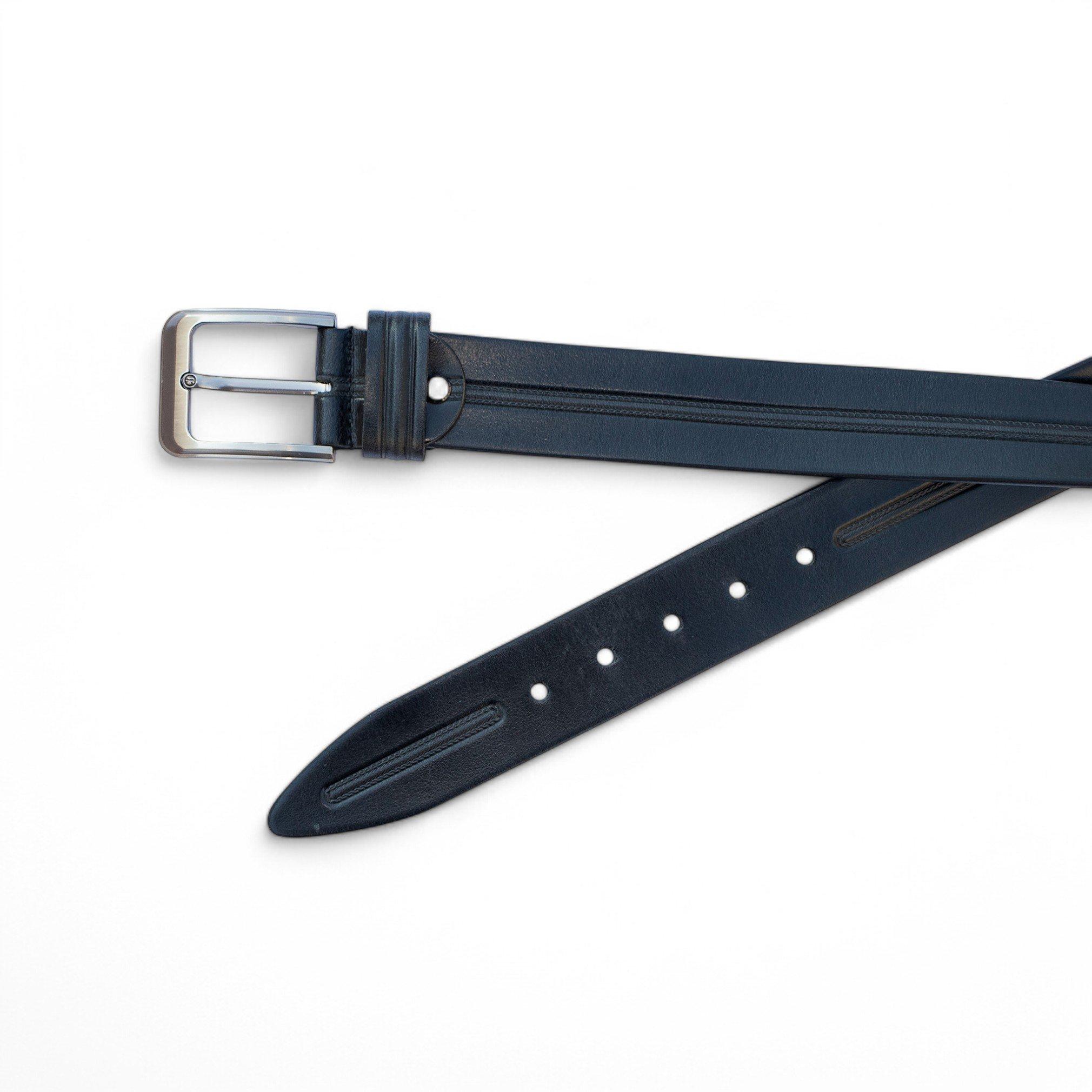 Black - PRIMEHIDE Leather - Men’s Leather Belts - 3