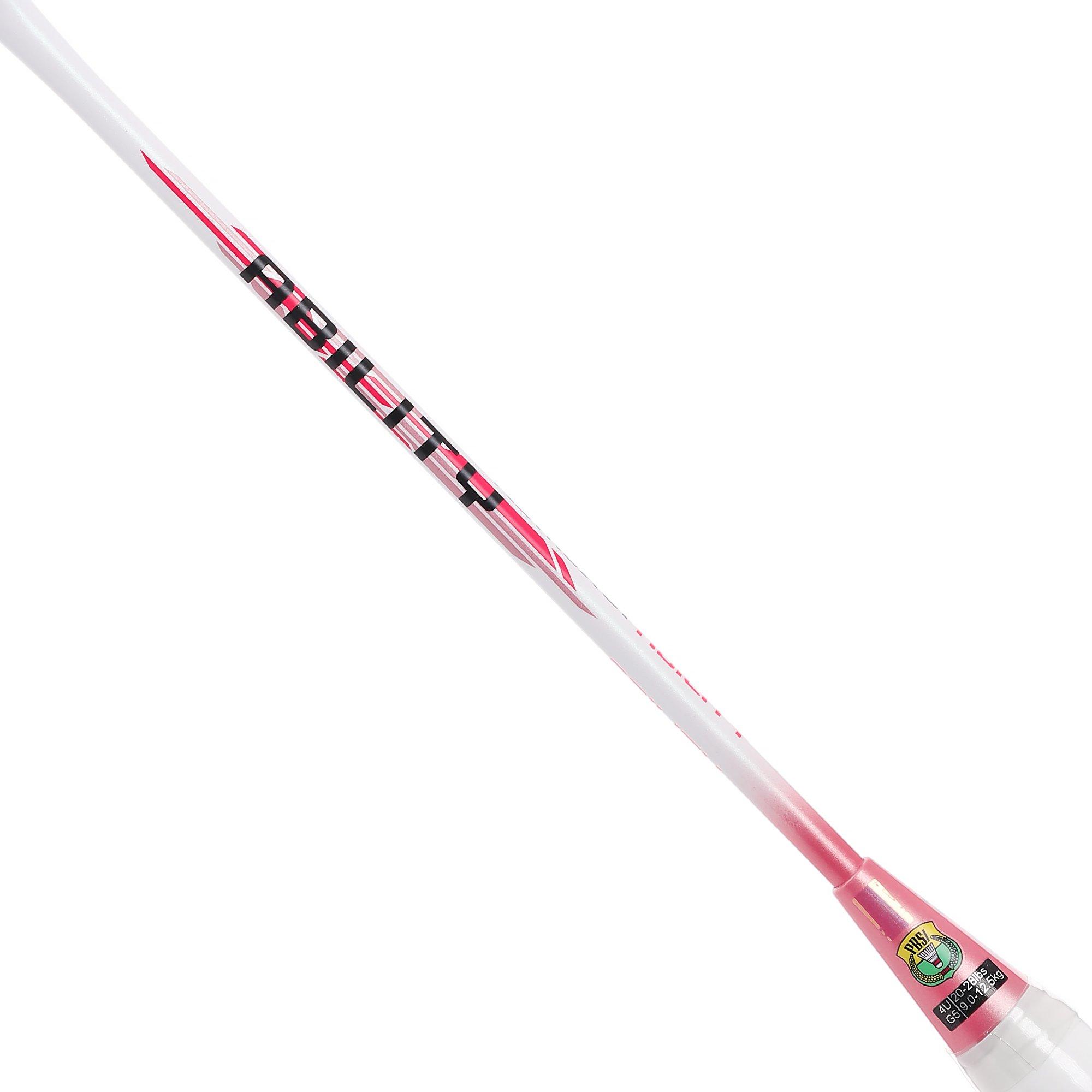White/Pink - Yonex - Abil Badminton Racket - 5