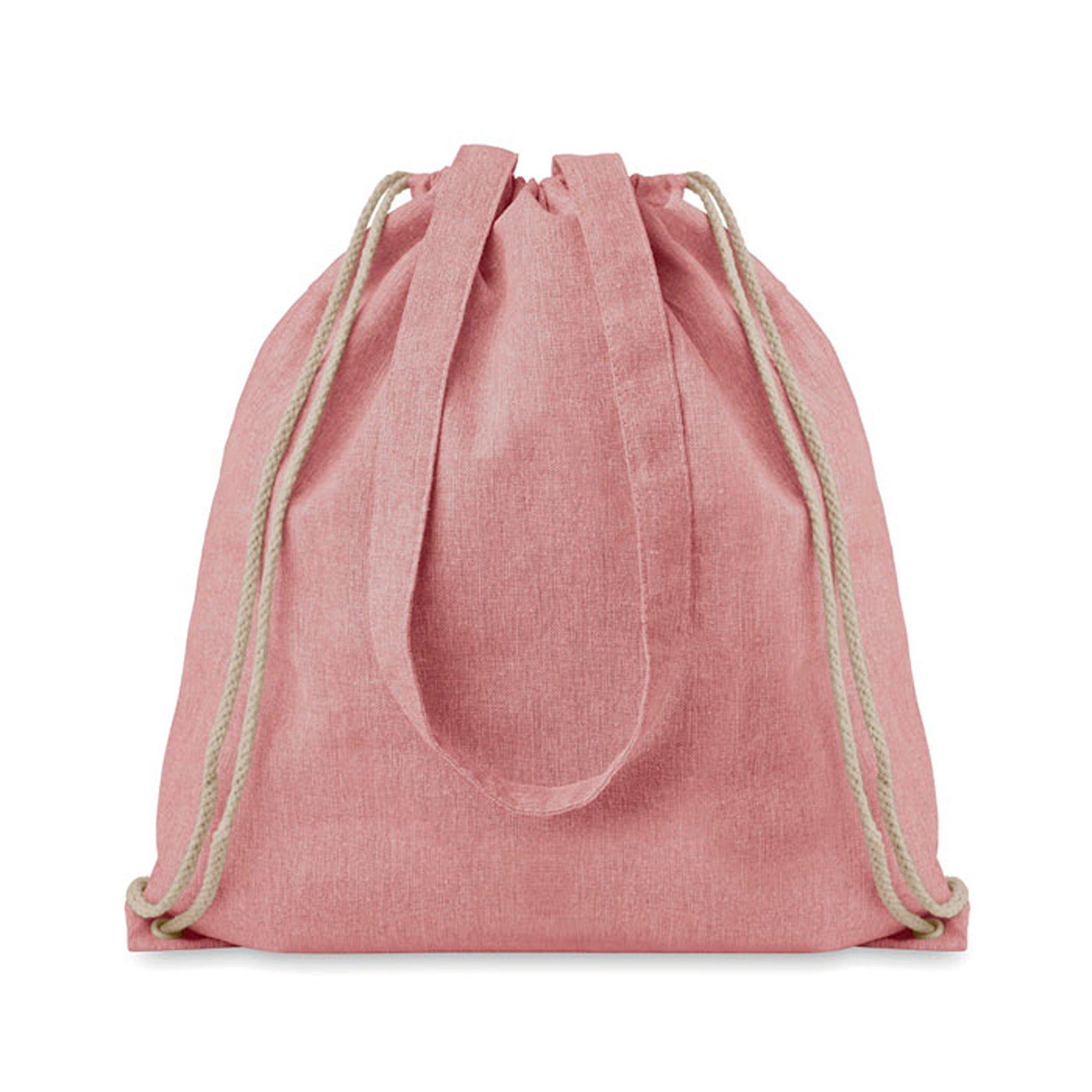 Treat Republic Pastel Red Duo Drawstring Shopper Tote Bag
