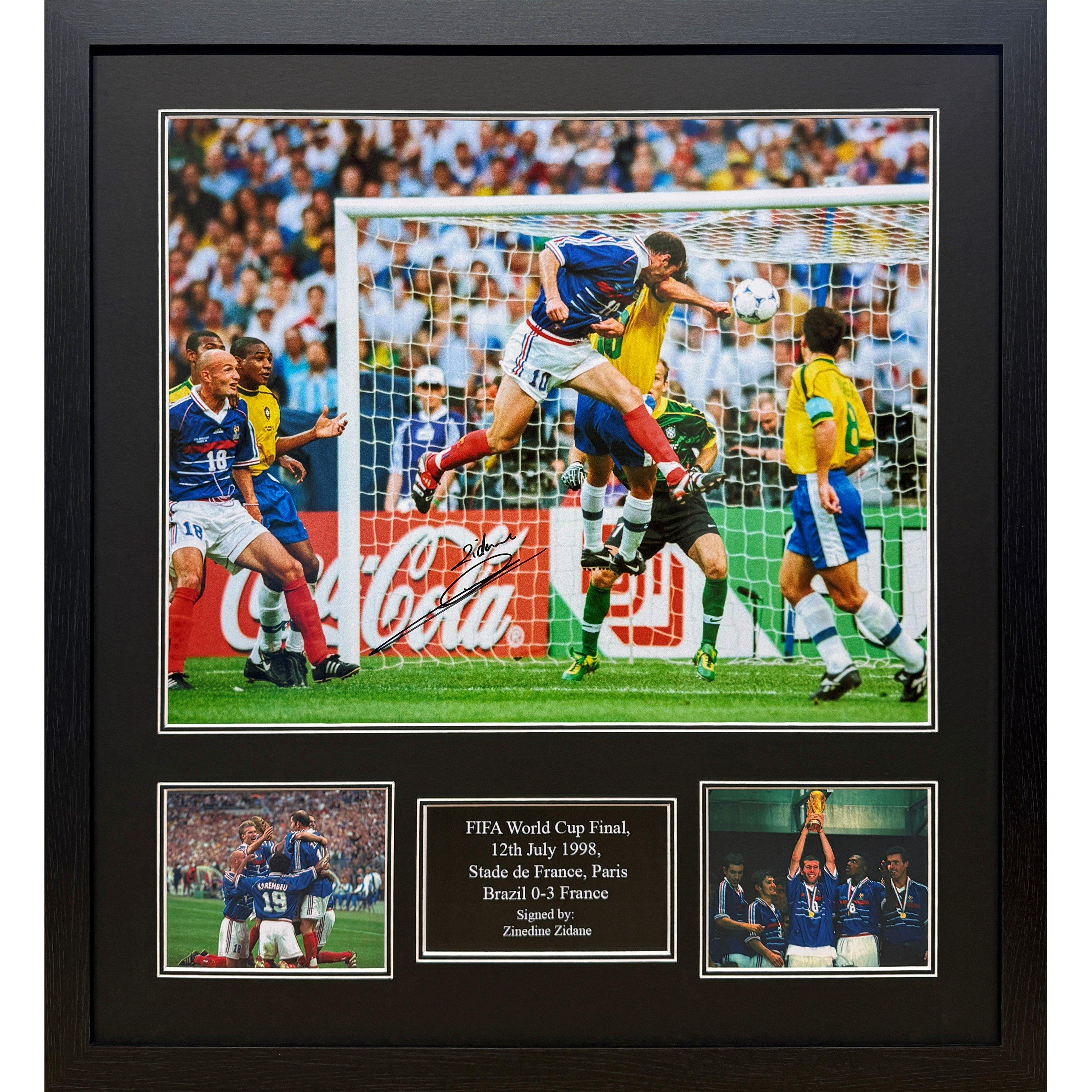 Yellow - AllStarSignings Ltd - Zinedine Zidane Signed France 1998 World Cup photo - 1