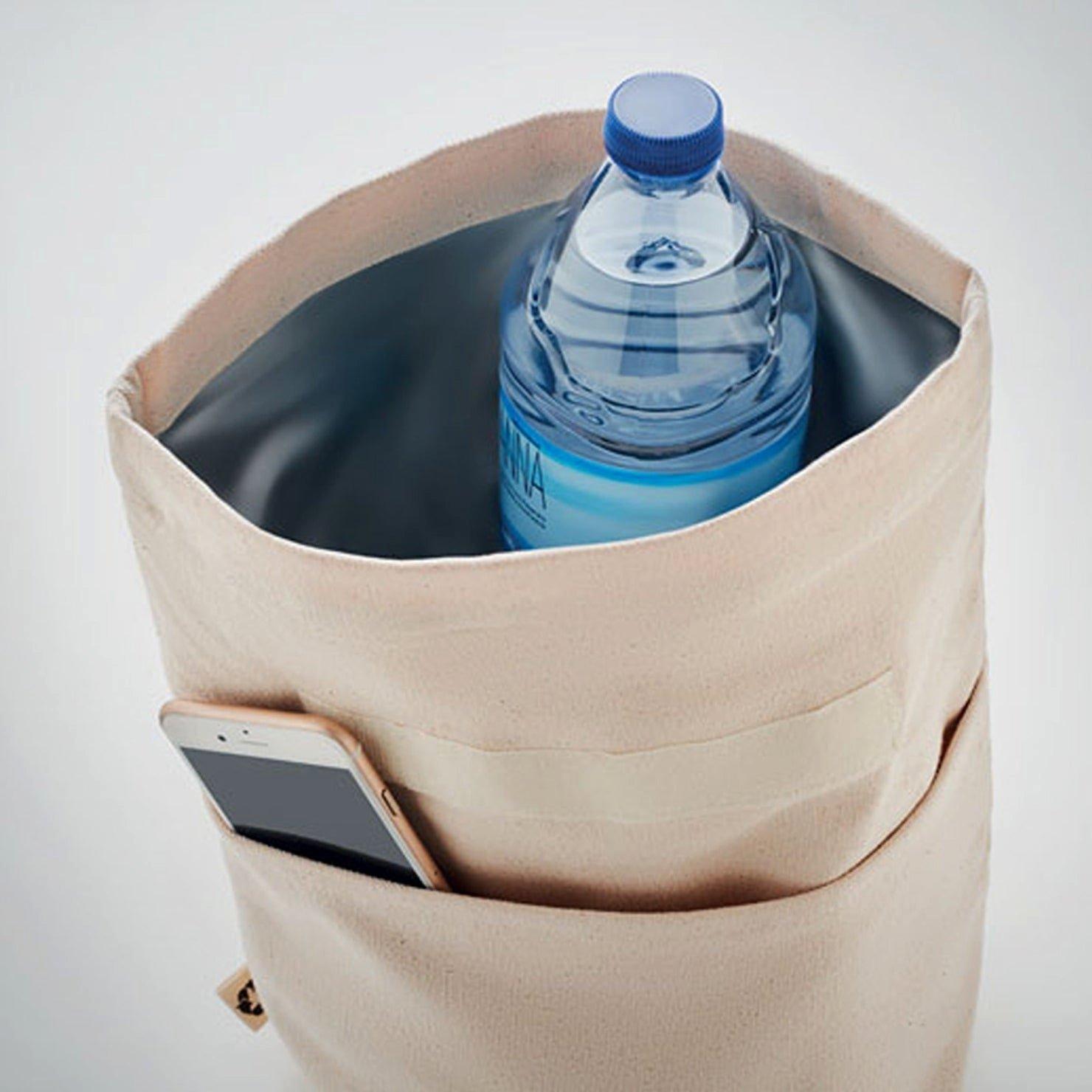 Beige - Treat Republic - Beige Rolltop Cooler Bag