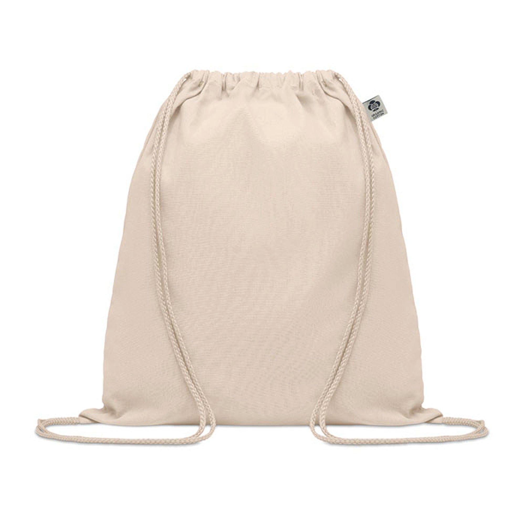 Treat Republic  Cotton Drawstring Bag Beige - Standard