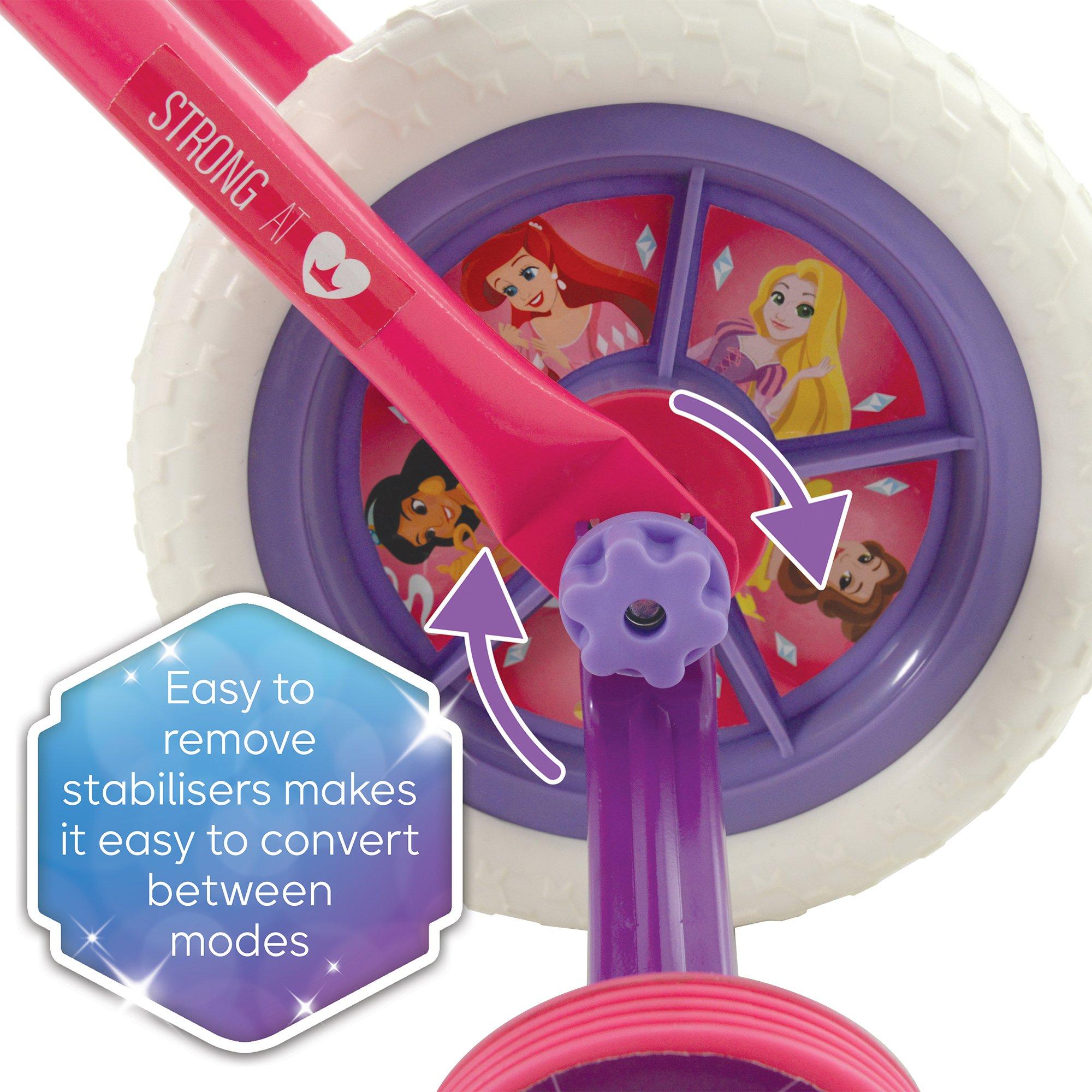 Multicoloured - Disney - Disney Princess 2in1 10inch Training Bike - 7