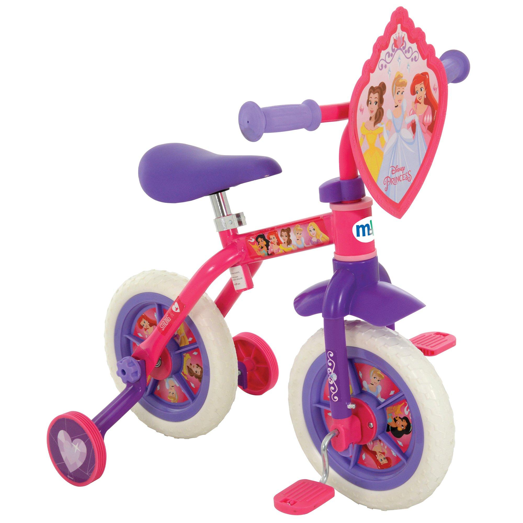 Multicoloured - Disney - Disney Princess 2in1 10inch Training Bike - 10