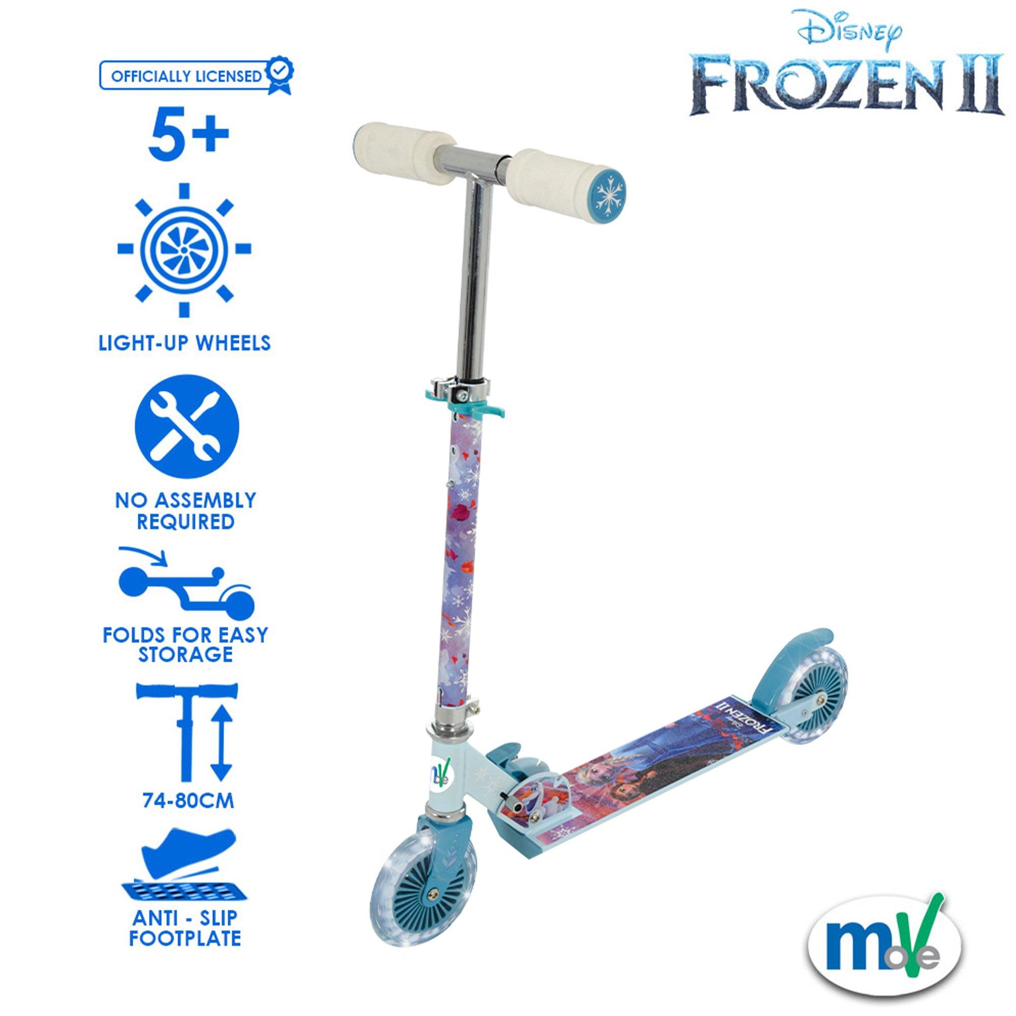 Multicoloured - Frozen - Frozen 2 Folding Scooter with Light Up Wheels - 2