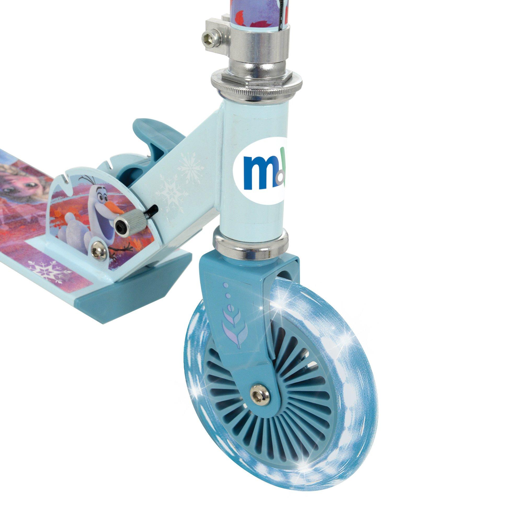 Multicoloured - Frozen - Frozen 2 Folding Scooter with Light Up Wheels - 5