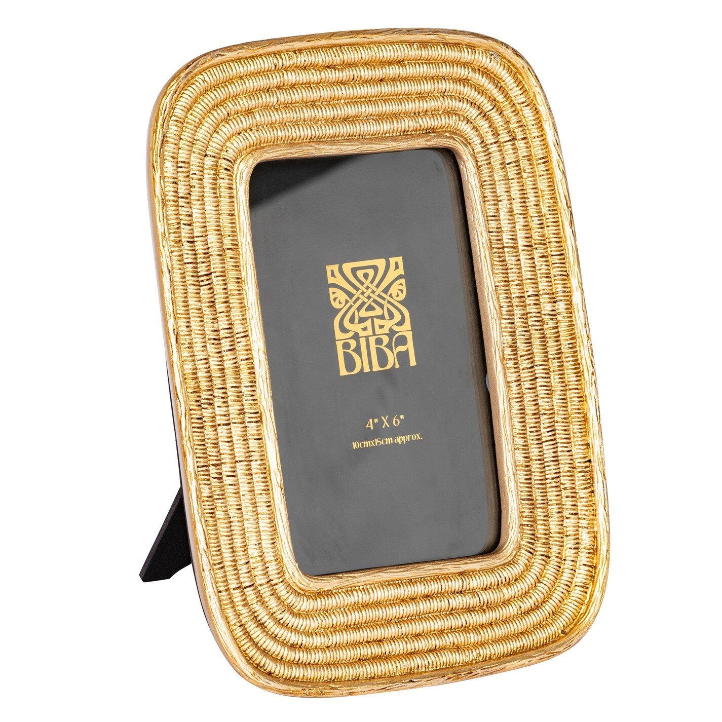 Gold - Biba - Biba Weave Photo Frame - 2