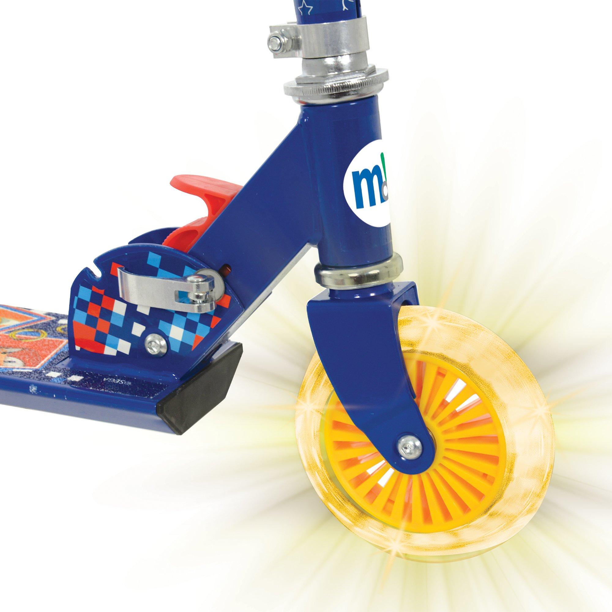 Multicoloured - Sonic - Sonic Folding Inline Scooter with Light Up Wheels - 4