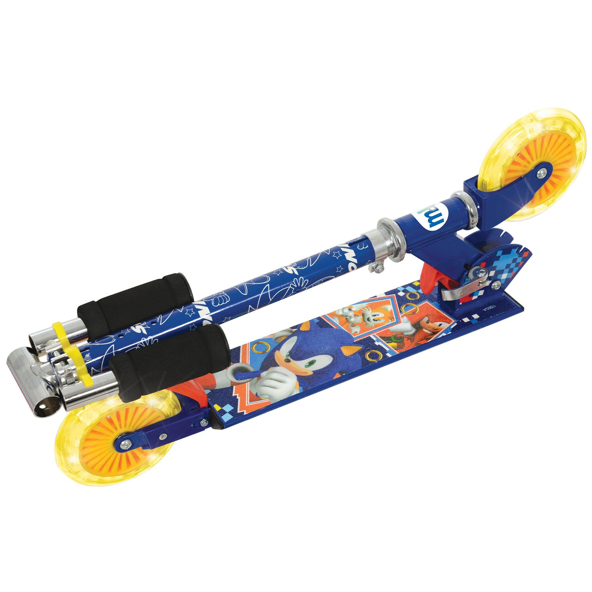 Multicoloured - Sonic - Sonic Folding Inline Scooter with Light Up Wheels - 8