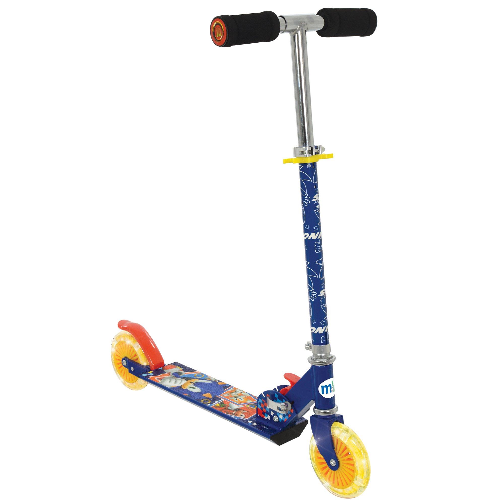 Multicoloured - Sonic - Sonic Folding Inline Scooter with Light Up Wheels - 9