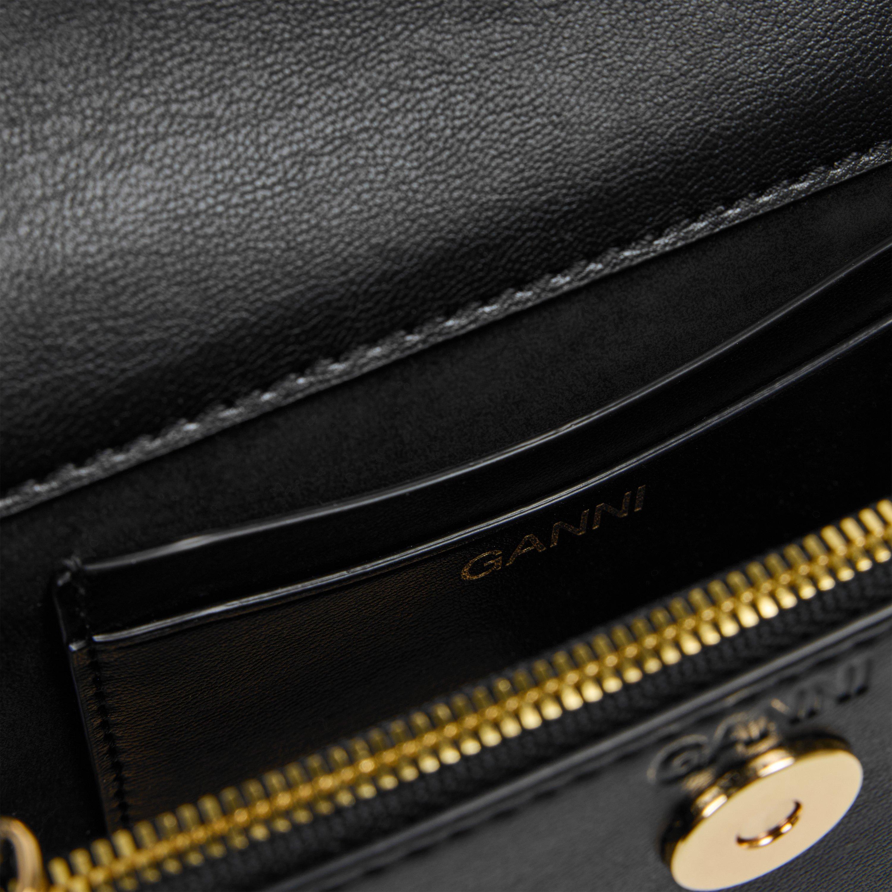 Black - Ganni - Women's Apo Wallet Crossbody Bag - 4