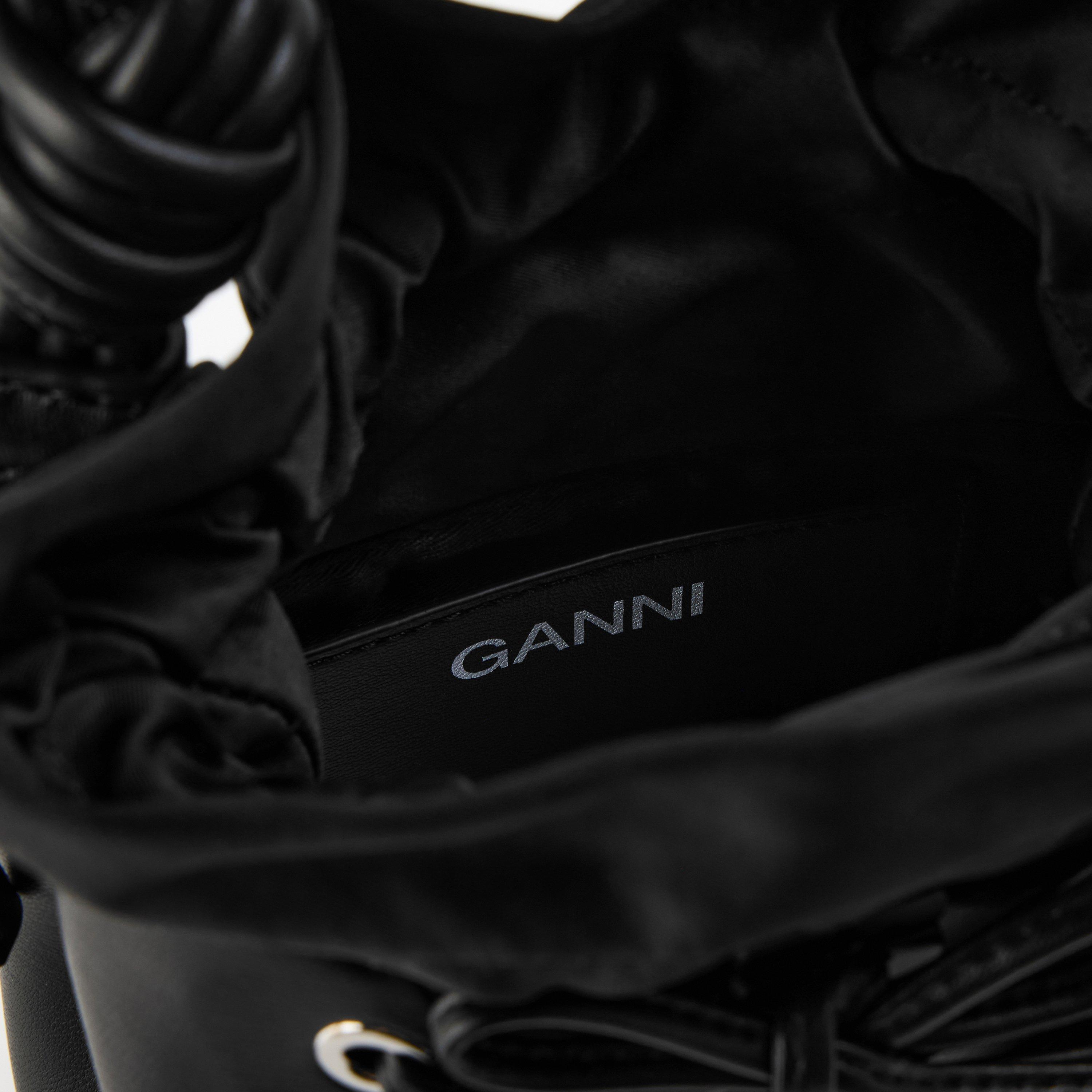 Black - Ganni - Women's Bucket Bag - 4