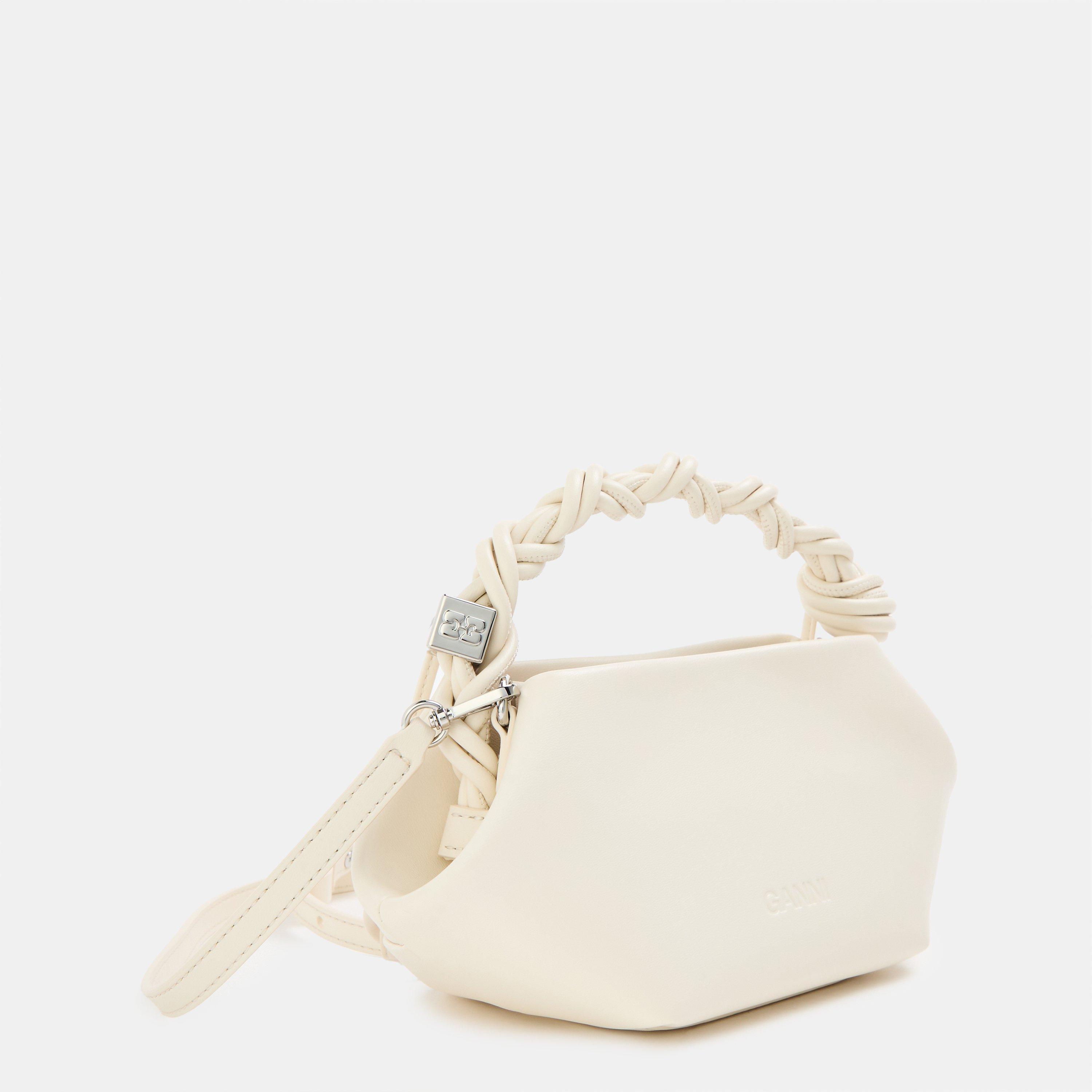 Egret - Ganni - Women's Eyelet Top Handle Bag - 2